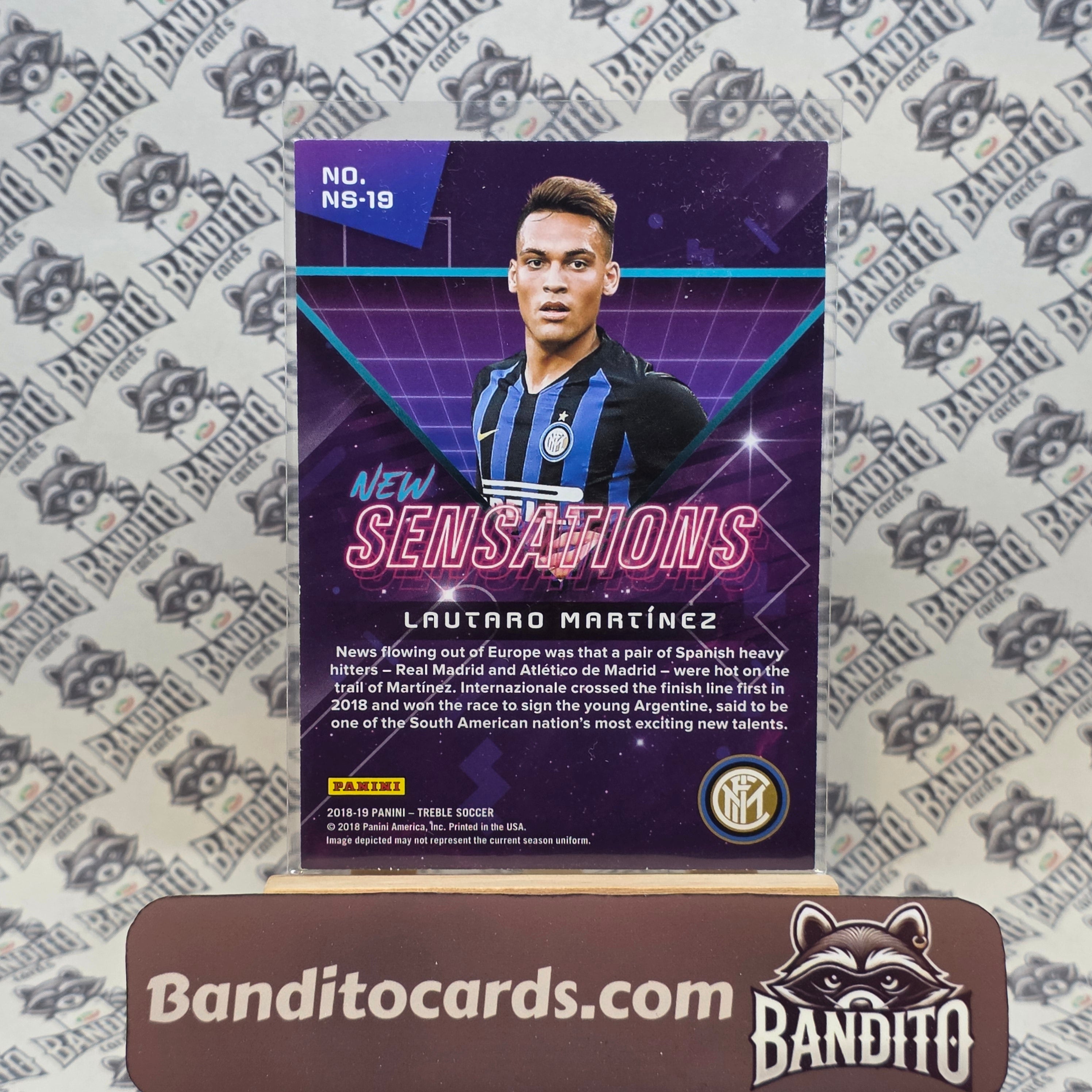 2018-19 Panini Treble Lautaro Martinez RC New Sensations /150 - Inter