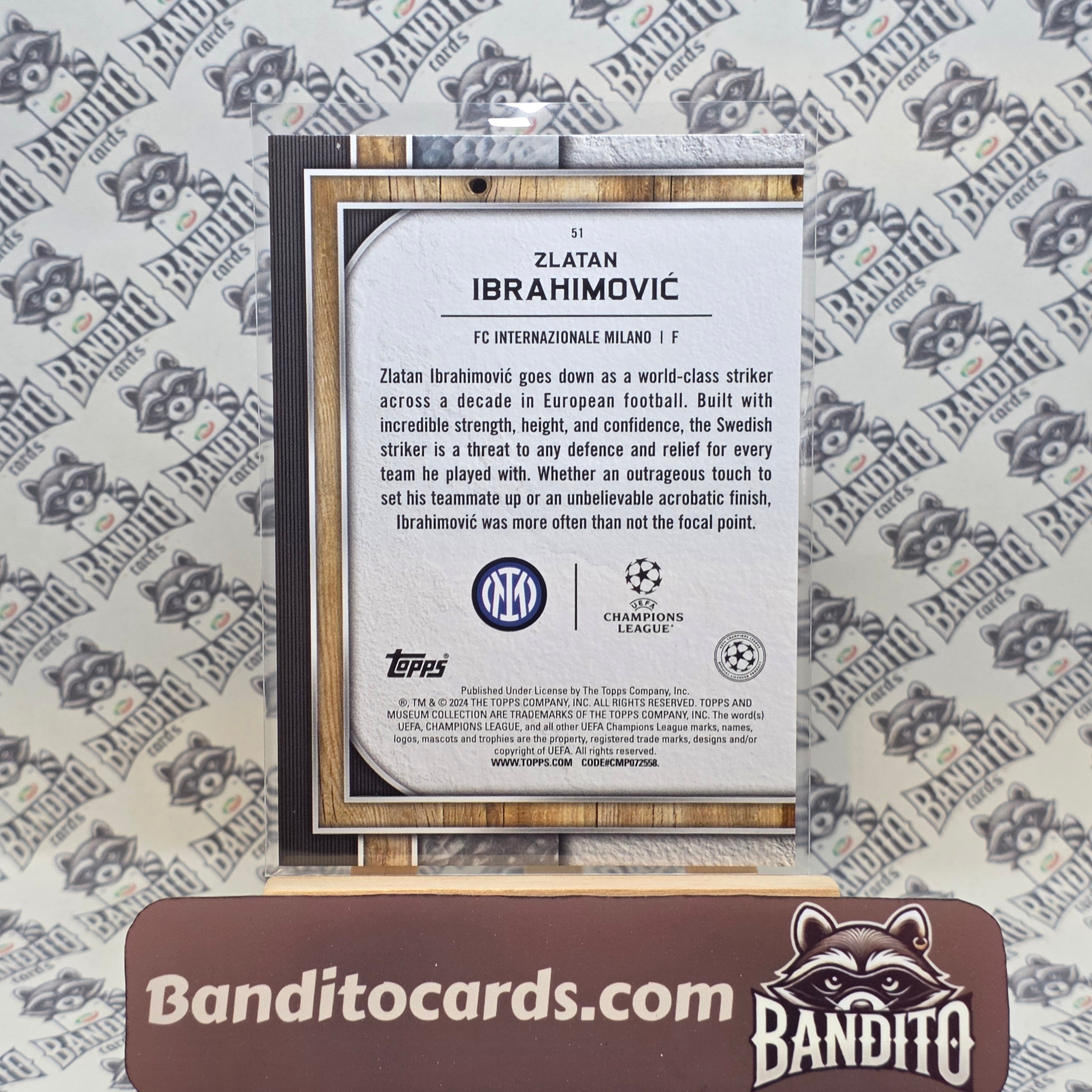 2023-24 Topps Museum Zlatan Ibrahimovic /99 - Inter