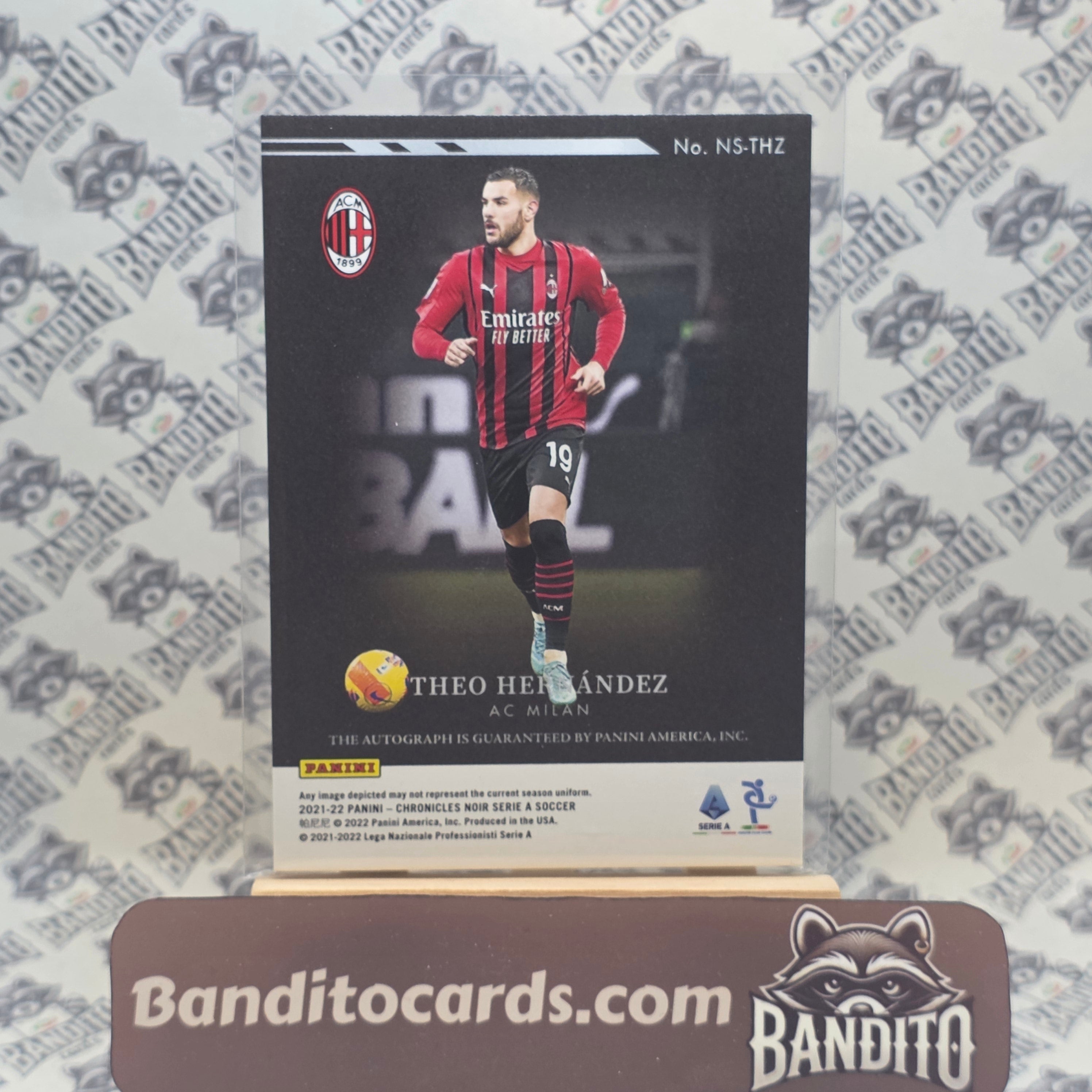 2021-22 Panini Chronicles Noir Theo Hernandez auto /199 - AC Milan
