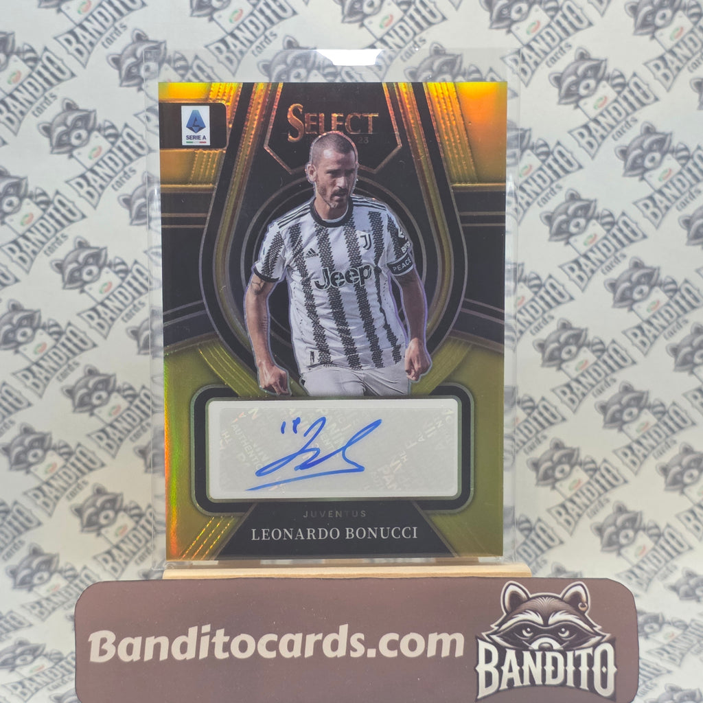 2022-23 Panini Select Serie A Leonardo Bonucci auto /10 - Juventus