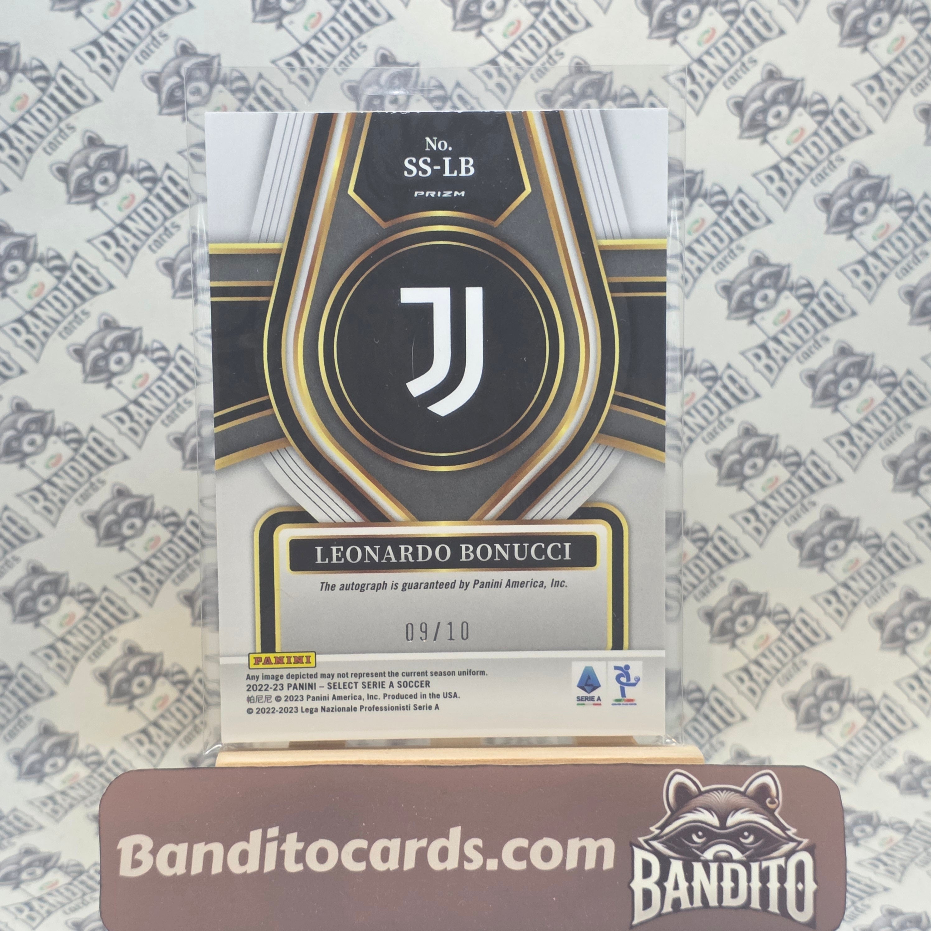 2022-23 Panini Select Serie A Leonardo Bonucci auto /10 - Juventus