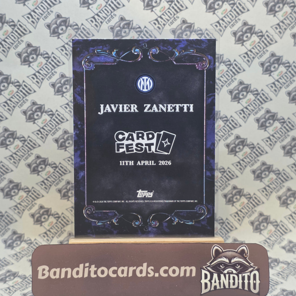 2026 Topps Cardfest Javier Zanetti Auto on card - Inter