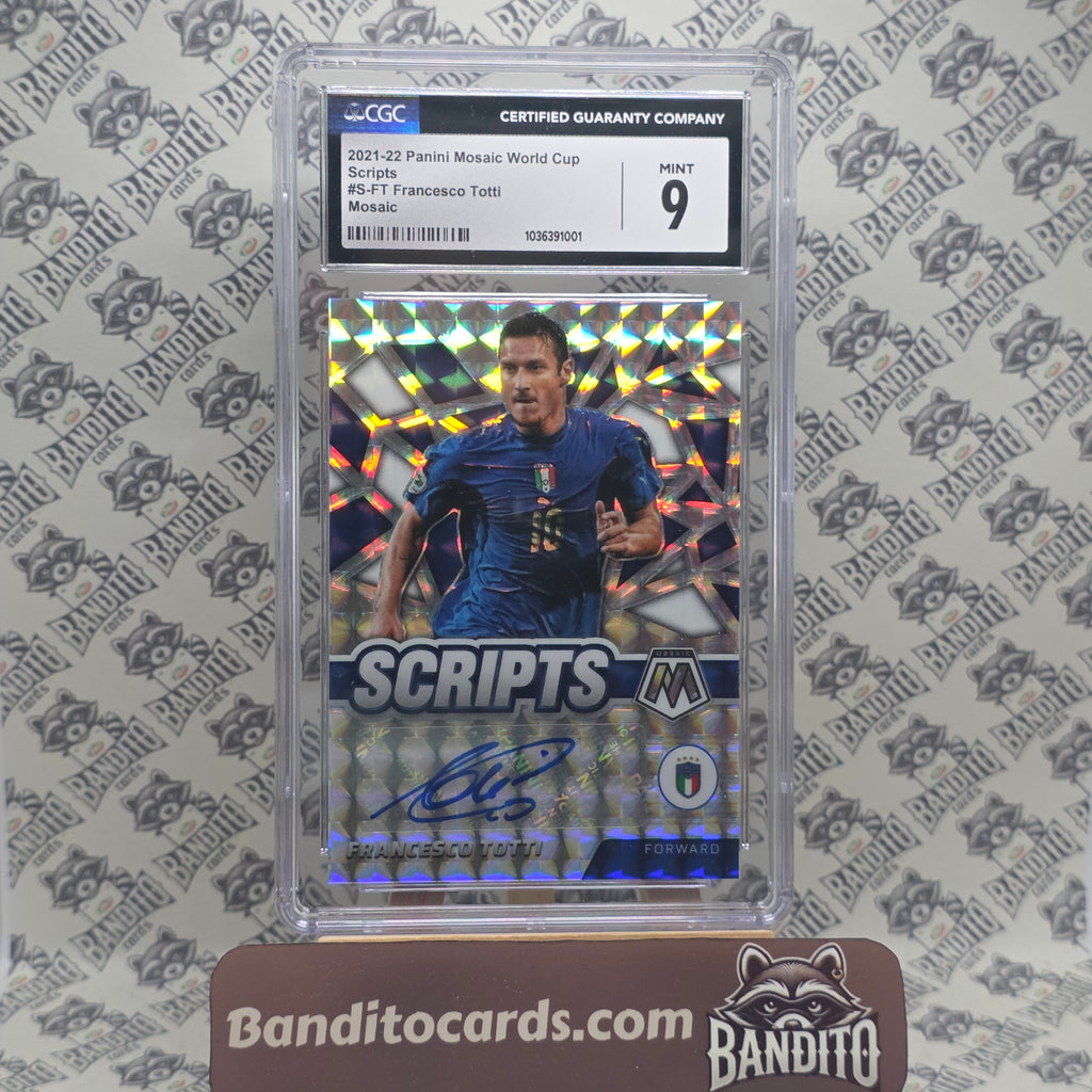 2021-22 Panini Mosaic Francesco Totti auto - Italy