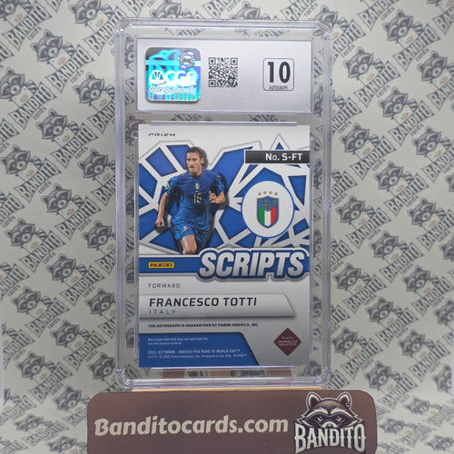 2021-22 Panini Mosaic Francesco Totti auto - Italy