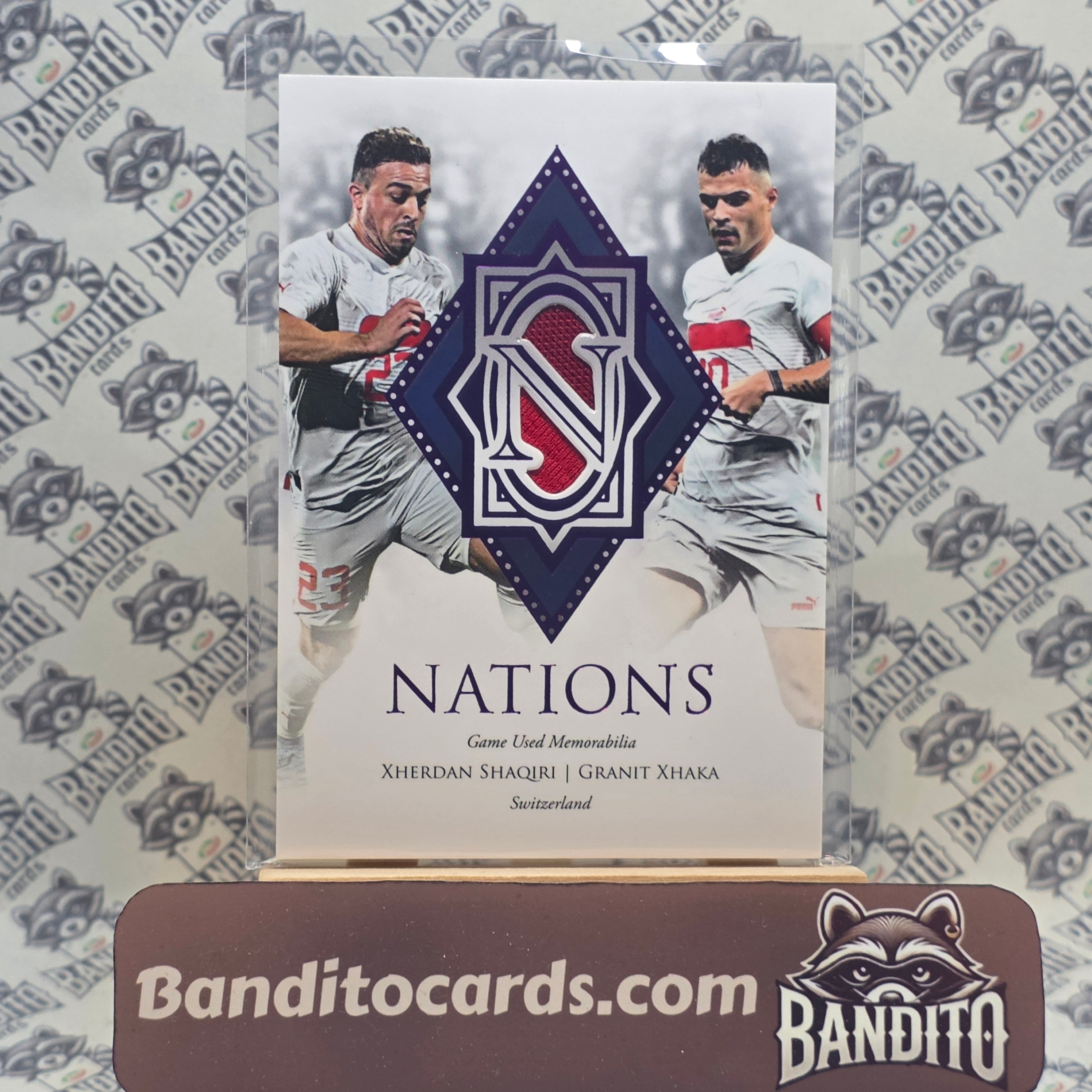 2023 Futera Granit Xhaka & Xherdan Shaqiri patch /22 - Switzerland