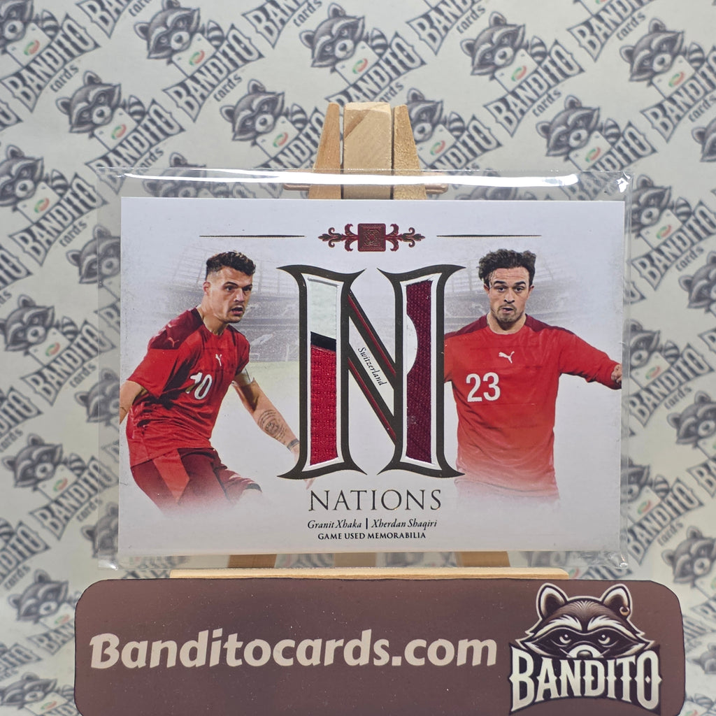 2023 Futera Granit Xhaka & Xherdan Shaqiri patch /7 - Switzerland