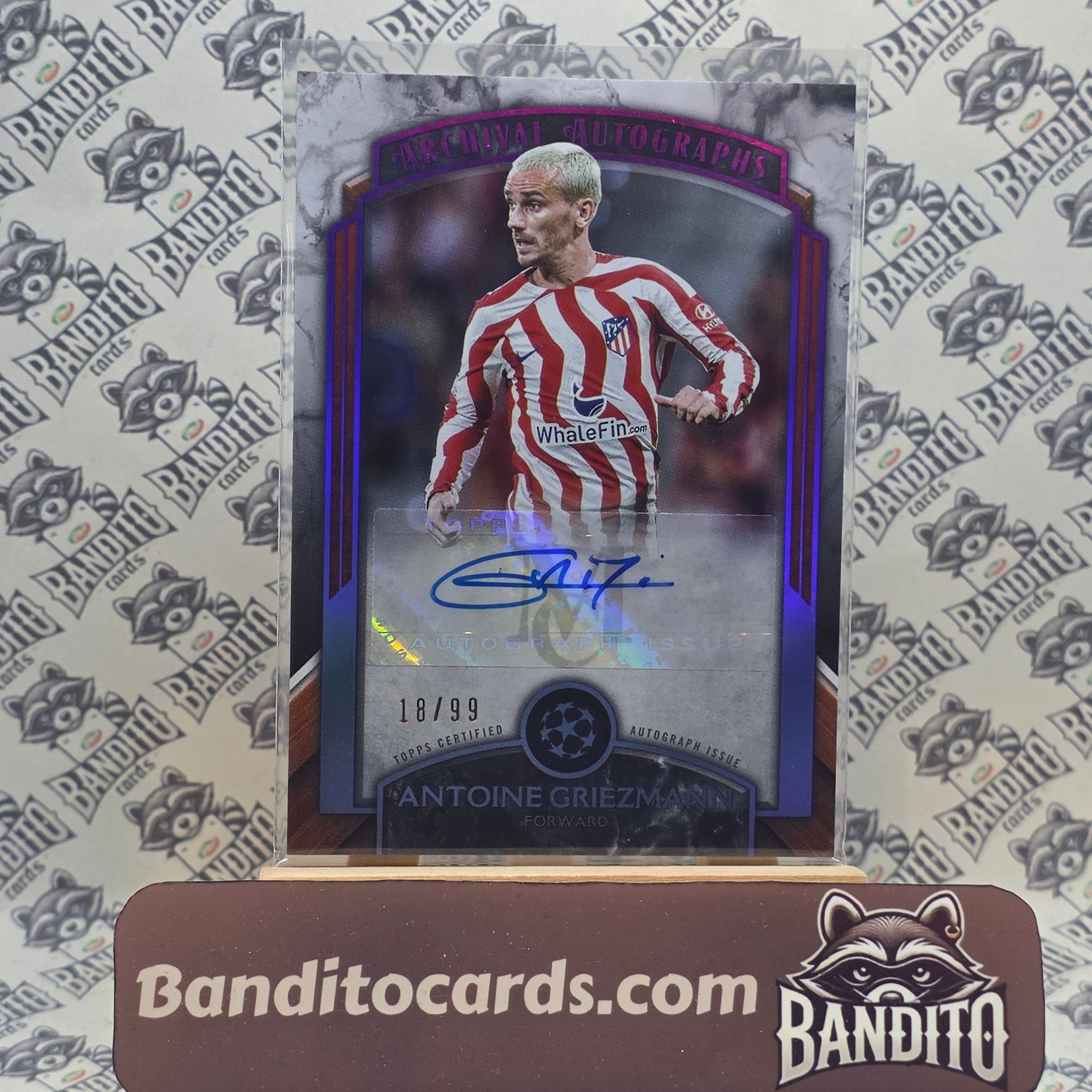 2022-23 Topps Museum Antoine Griezmann auto /99 - Atletico Madrid