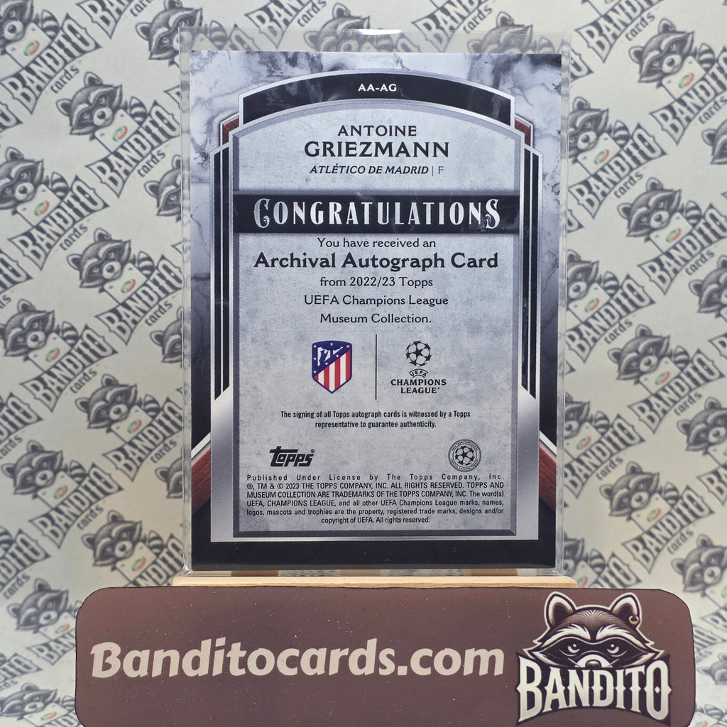 2022-23 Topps Museum Antoine Griezmann auto /99 - Atletico Madrid