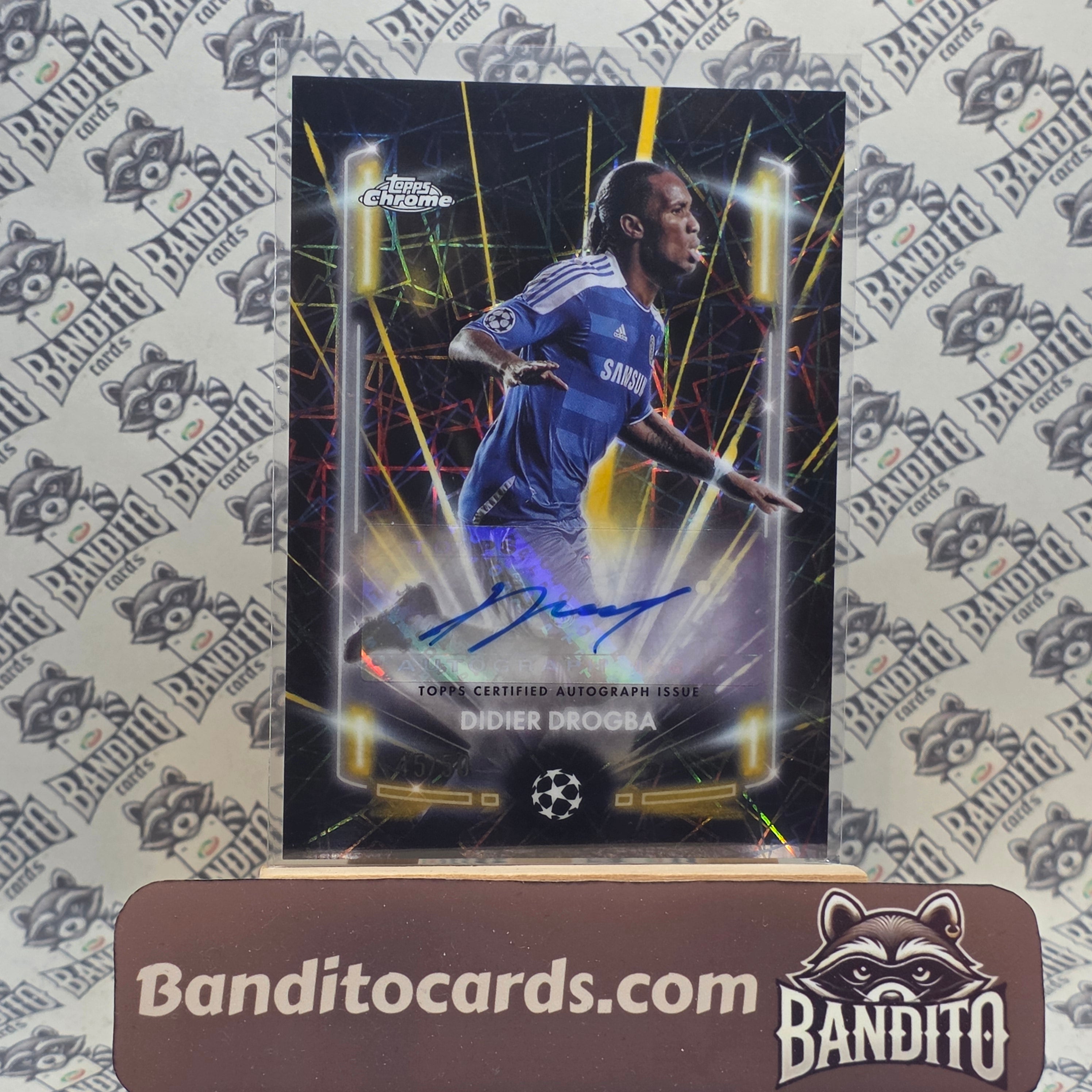 2025-26 Topps Chrome Didier Drogba auto /50 - Chelsea