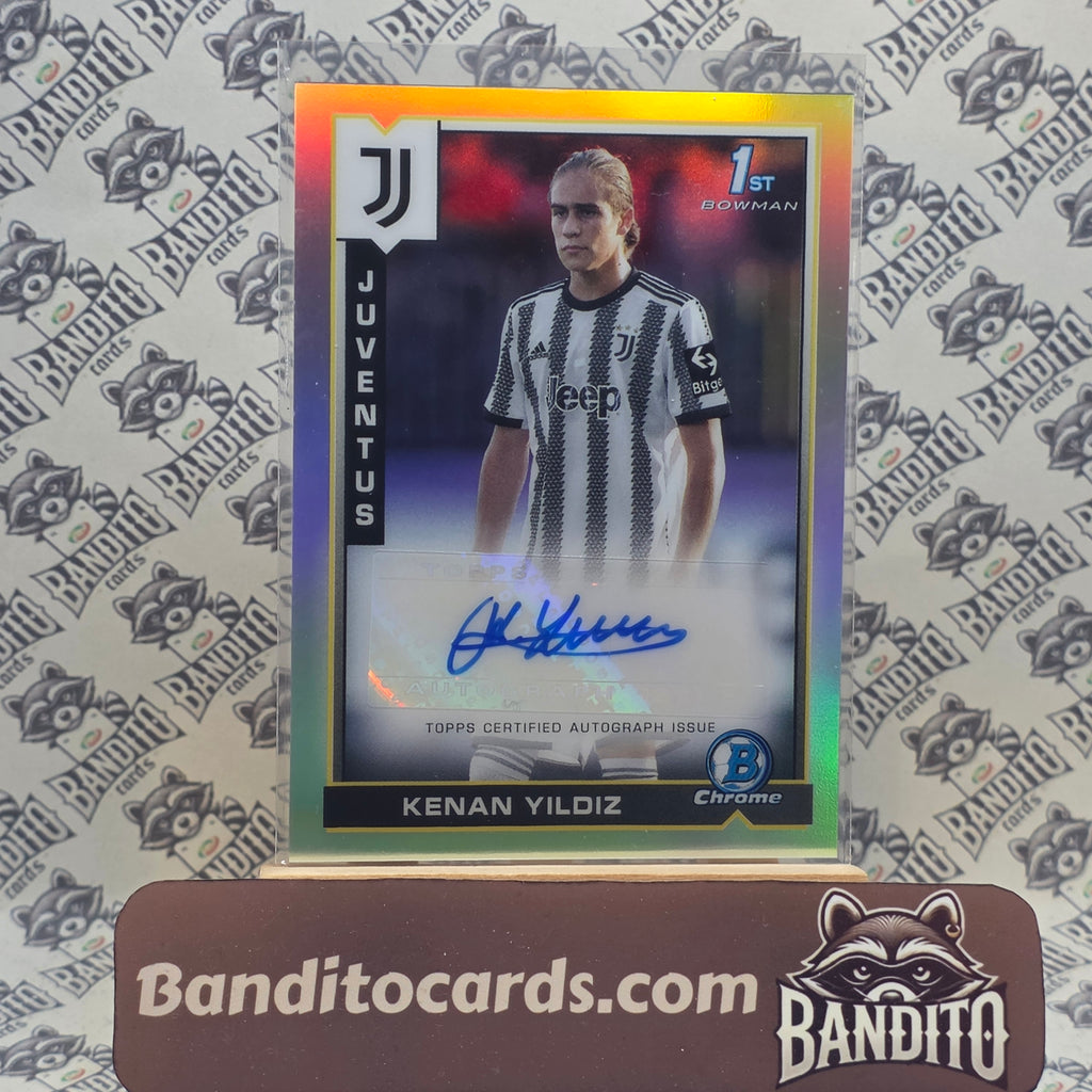 2022-23 Topps Team Set Kenan Yildiz rc auto 1st Bowman - Juventus