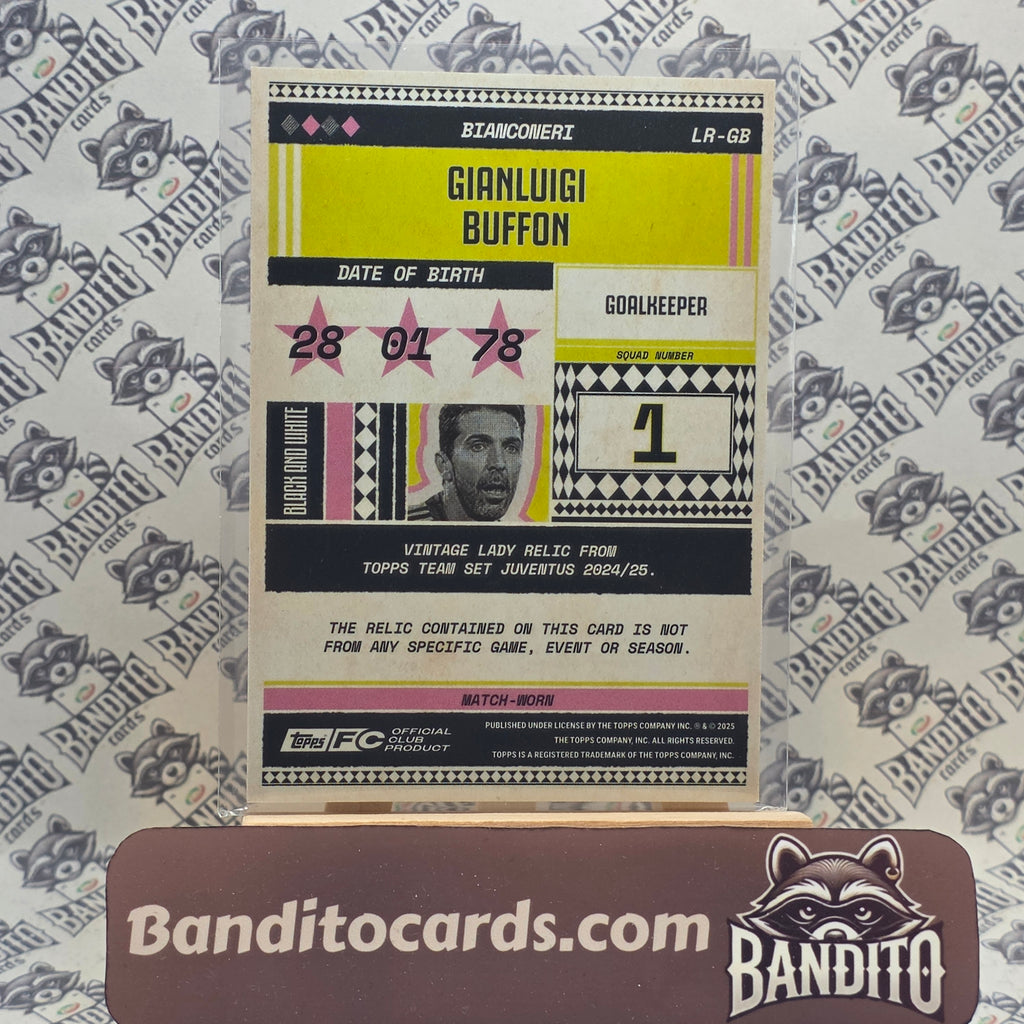 2024-25 Topps Team Set Gianluigi Buffon patch - Juventus