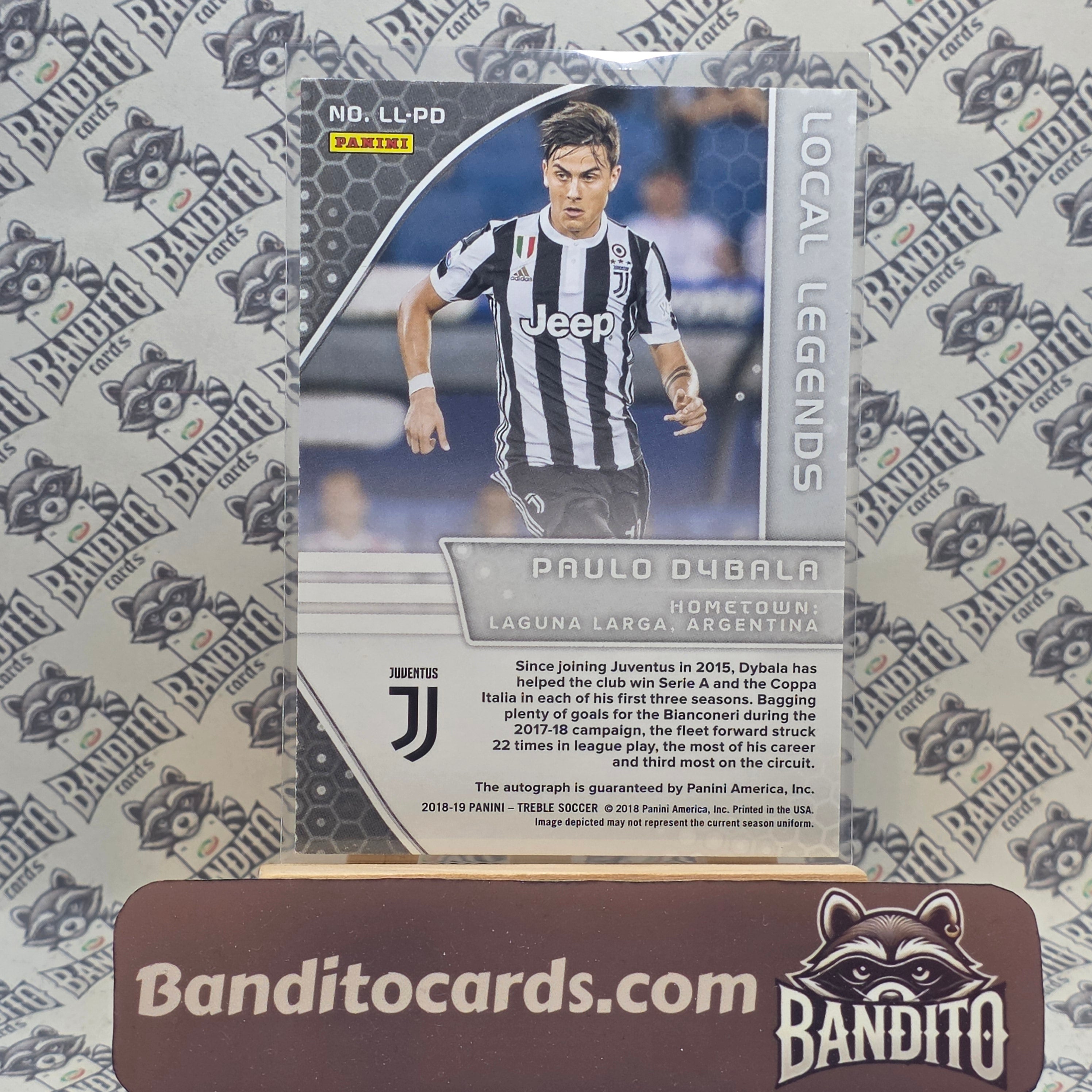 2018-19 Panini Treble Paulo Dybala auto /25 - Juventus