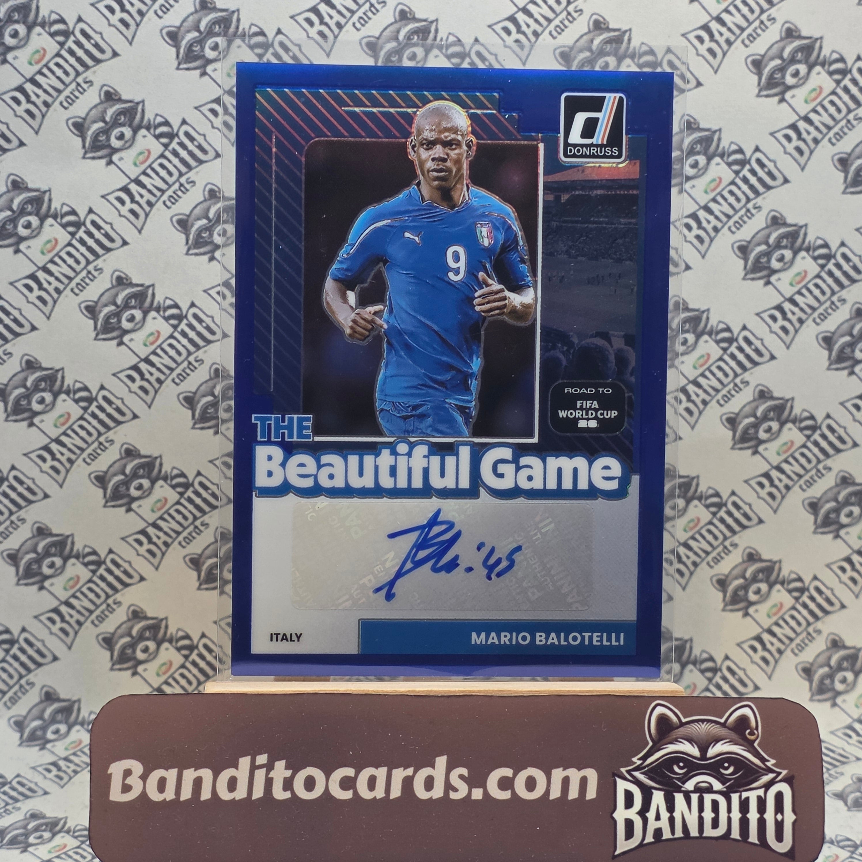 2025-26 Panini Donruss Mario Balotelli auto /99 - Italy
