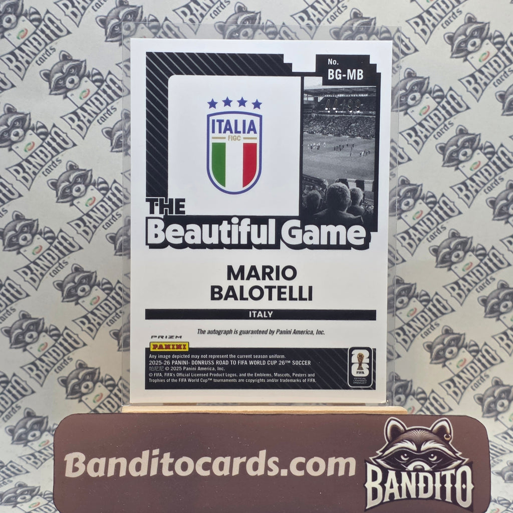 2025-26 Panini Donruss Mario Balotelli auto /99 - Italy