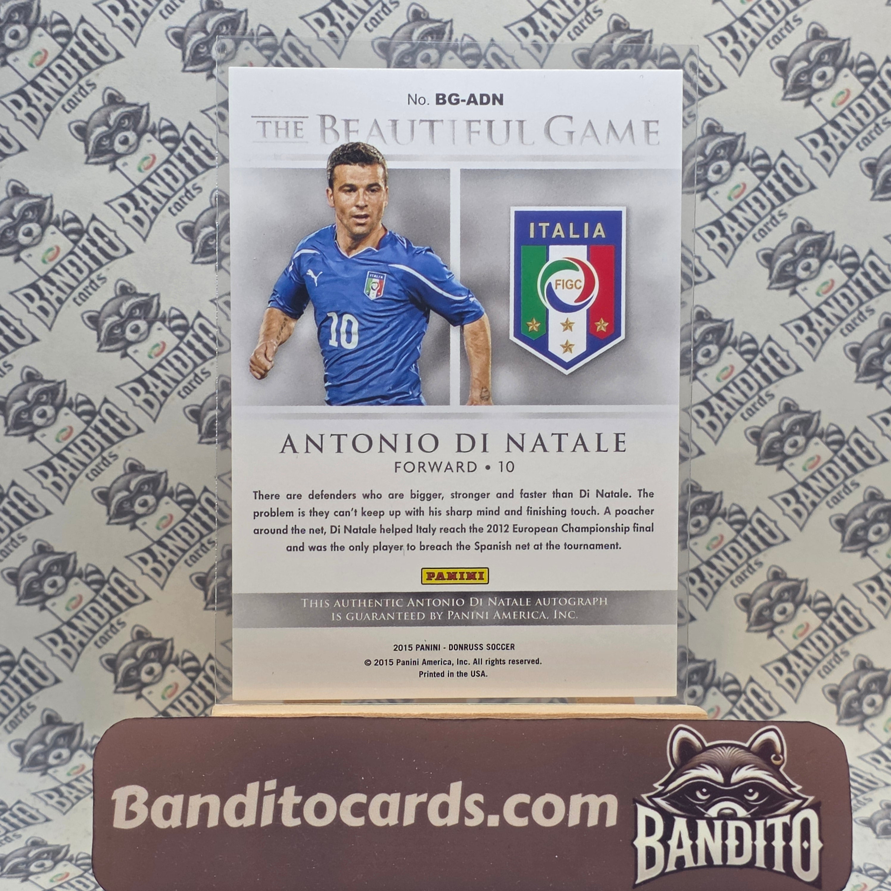 2015 Panini Donruss Antonio Di Natale auto /99 - Italy