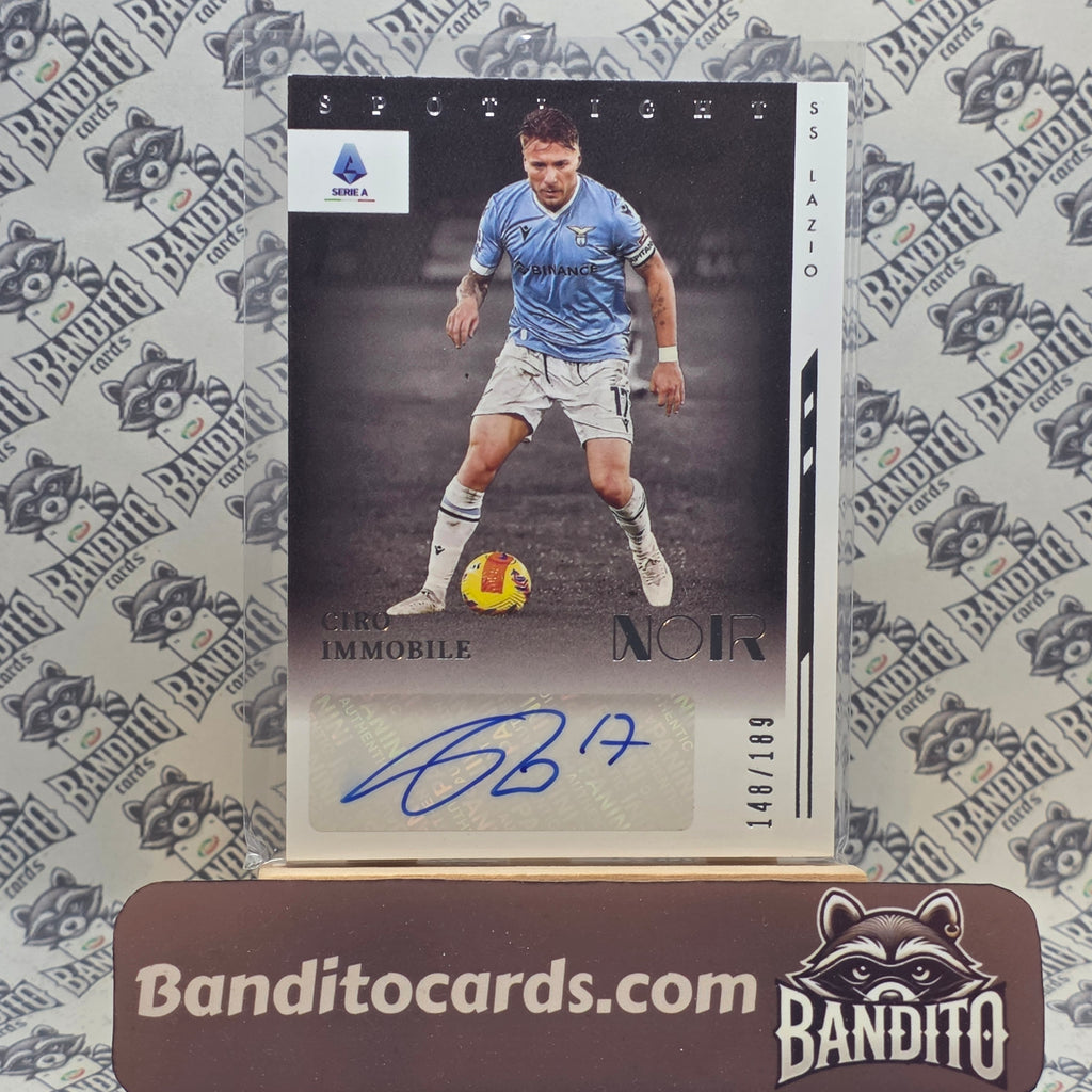 2021-22 Panini Noir Ciro Immobile auto /189 - Lazio