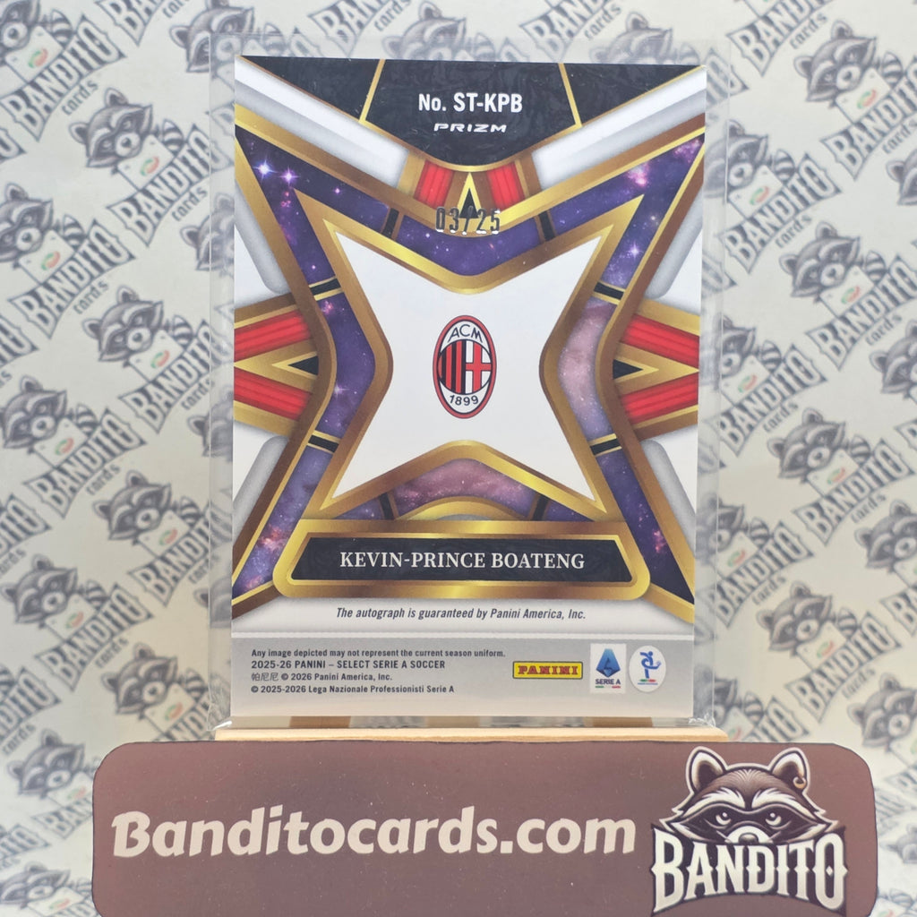 2025-26 Panini Select Serie A Kevin Prince Boateng auto /25 - AC Milan