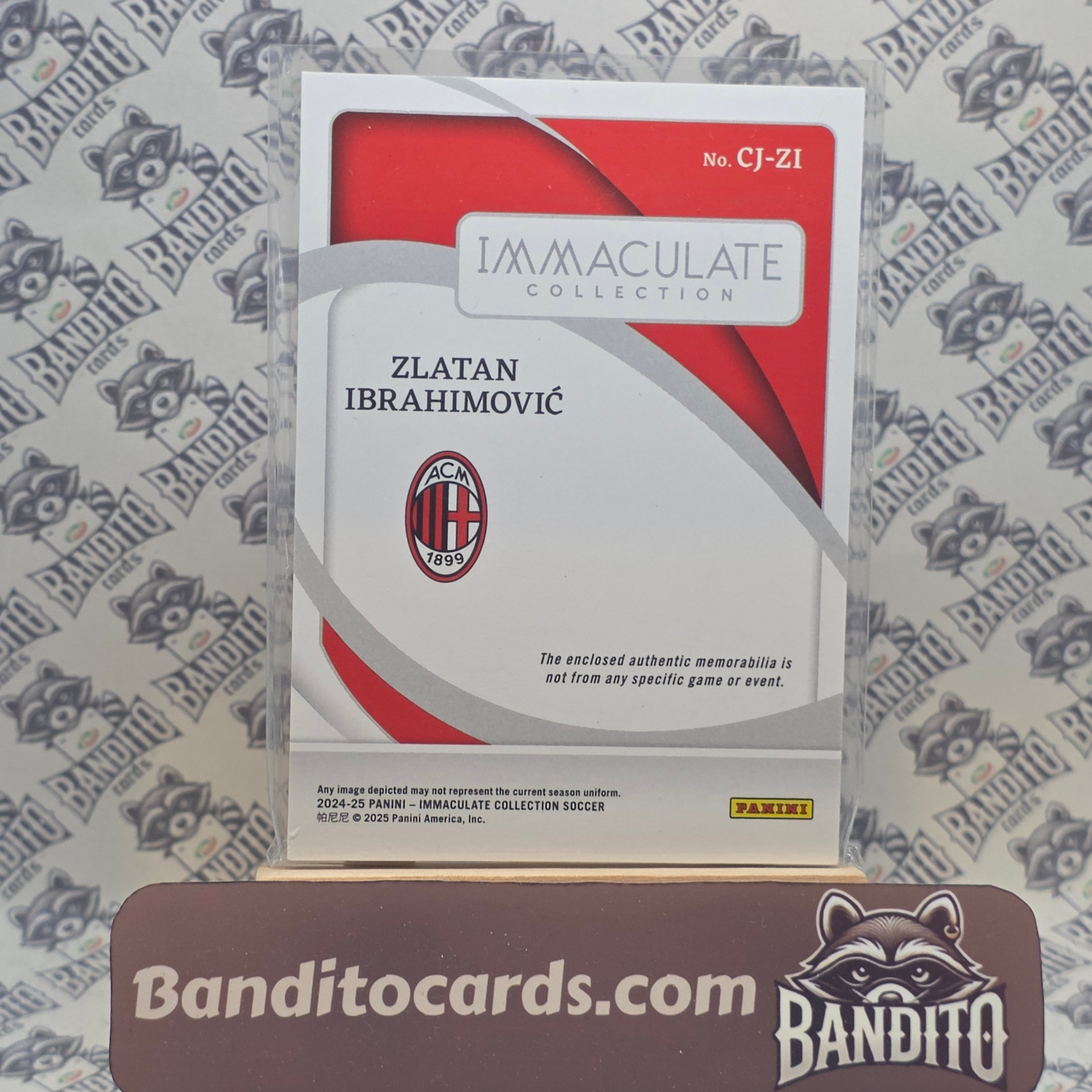 2024-25 Panini Immaculate Zlatan Ibrahimovic patch /70 - AC Milan