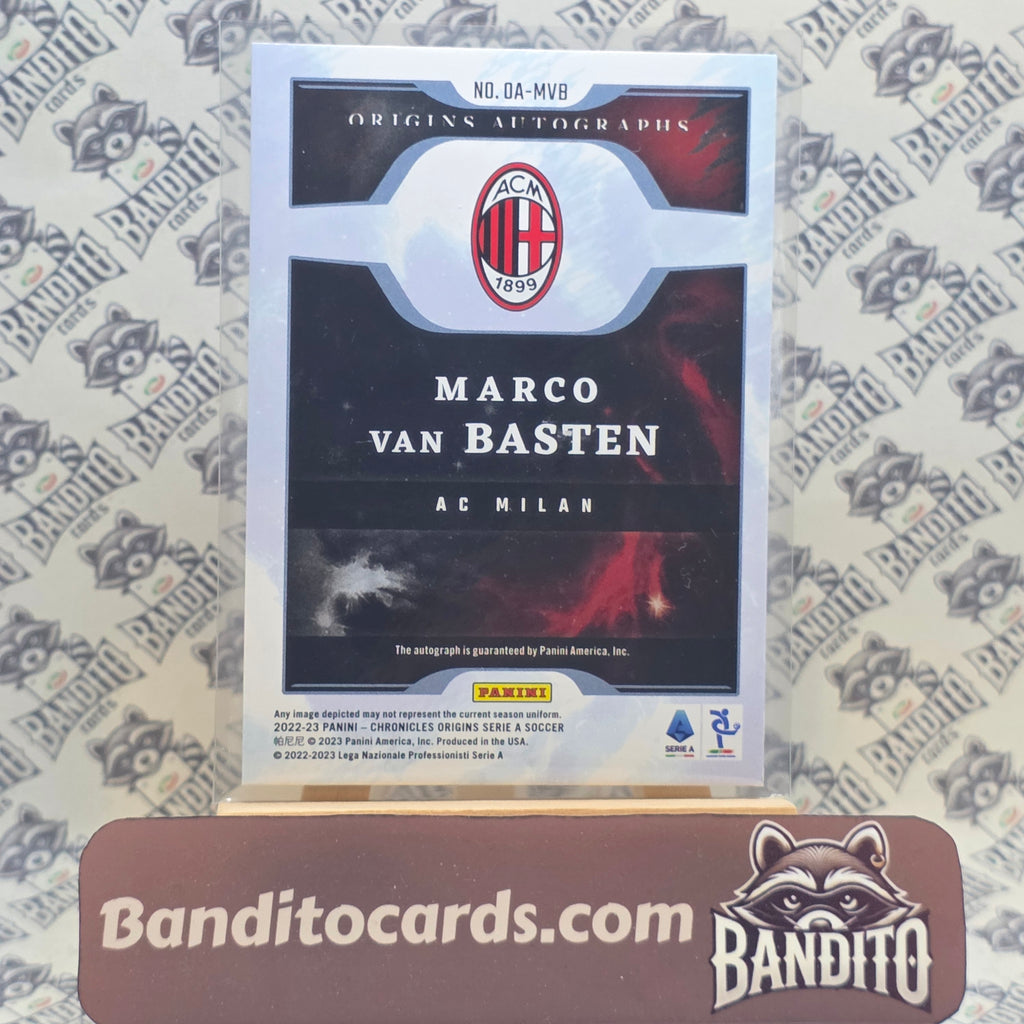 2022-23 Panini Chronicles Origins Marco van Basten auto /10 - AC Milan