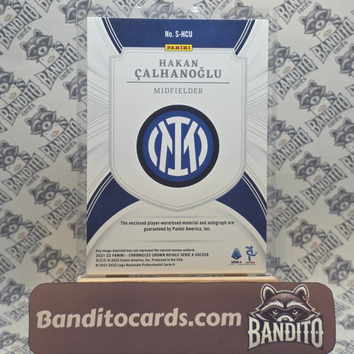 2021-22 Panini Chronicles Crown Hakan Calhanoglu patch auto /94 - Inter