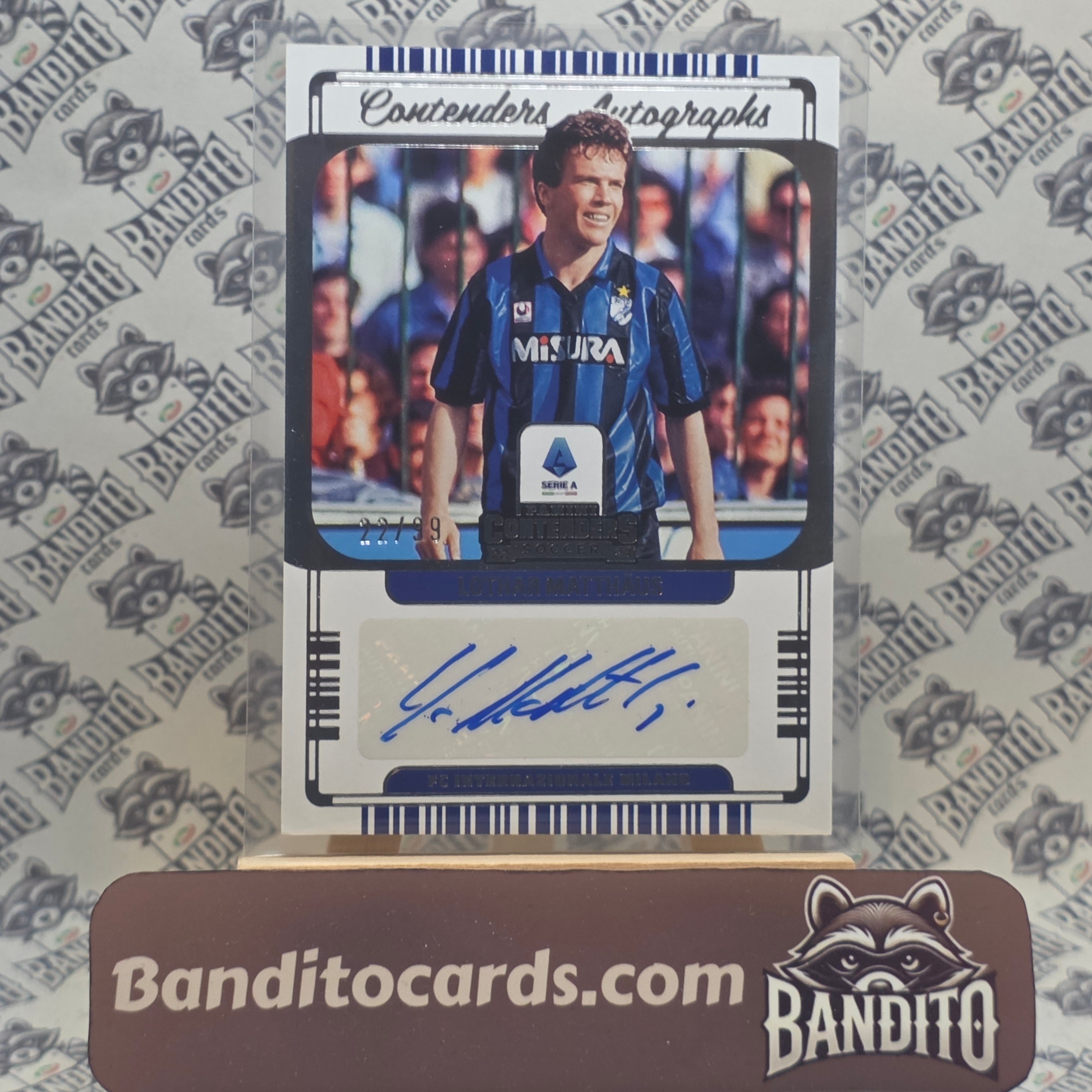 2022-23 Panini Chronicles Contenders Lothar Matthaus auto /99 - Inter