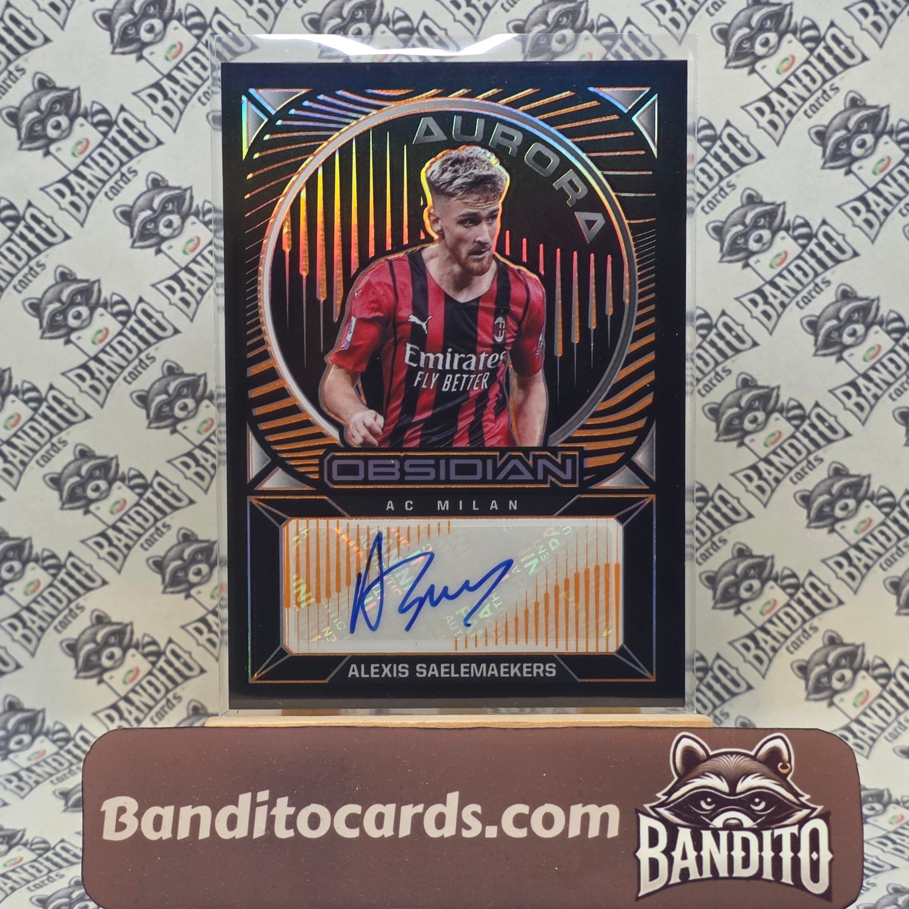 2021-22 Panini Obsidian Alexis Saelemaekers auto /50 - AC Milan