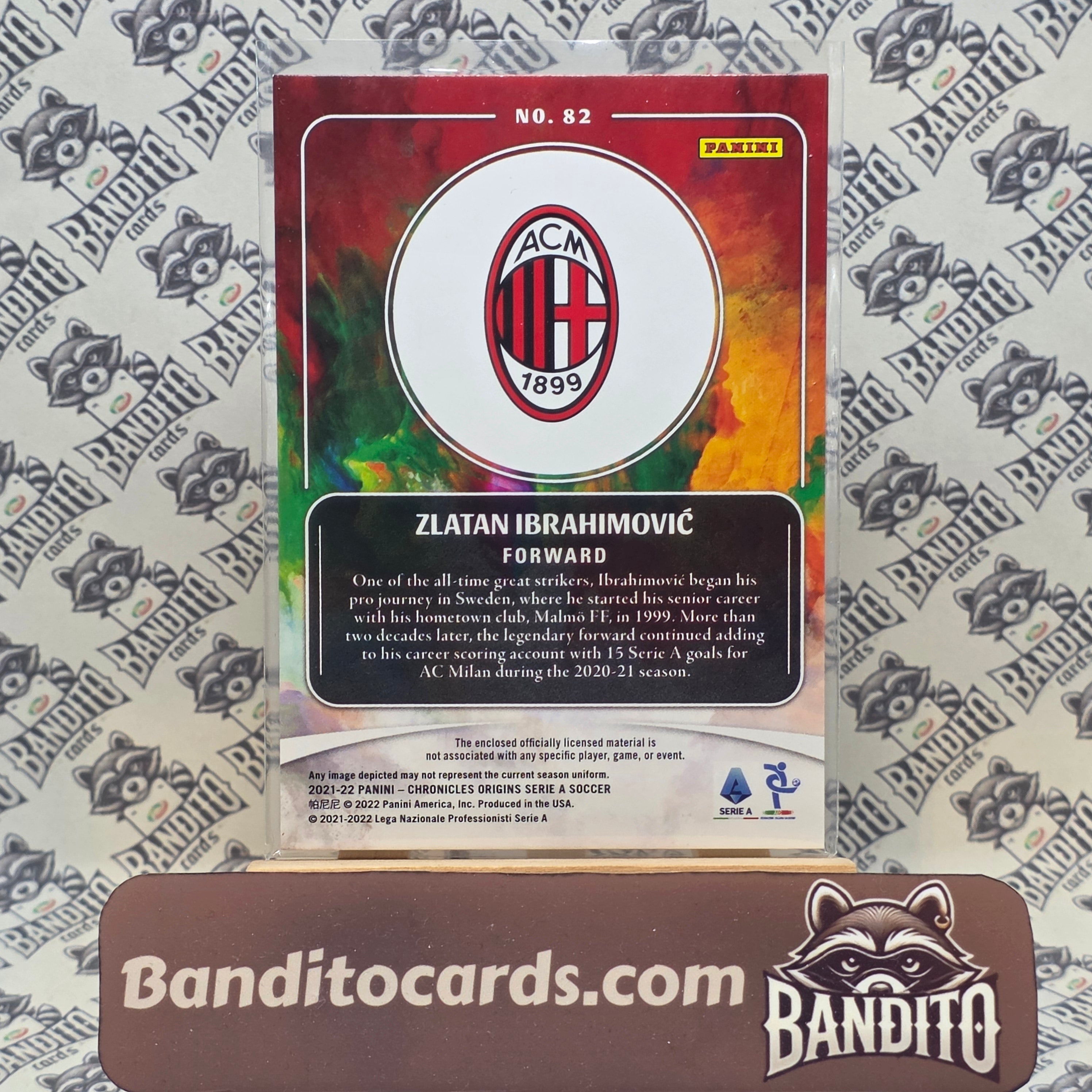 2021-22 Panini Chronicles Origins Zlatan Ibrahimovic patch /500 - AC Milan