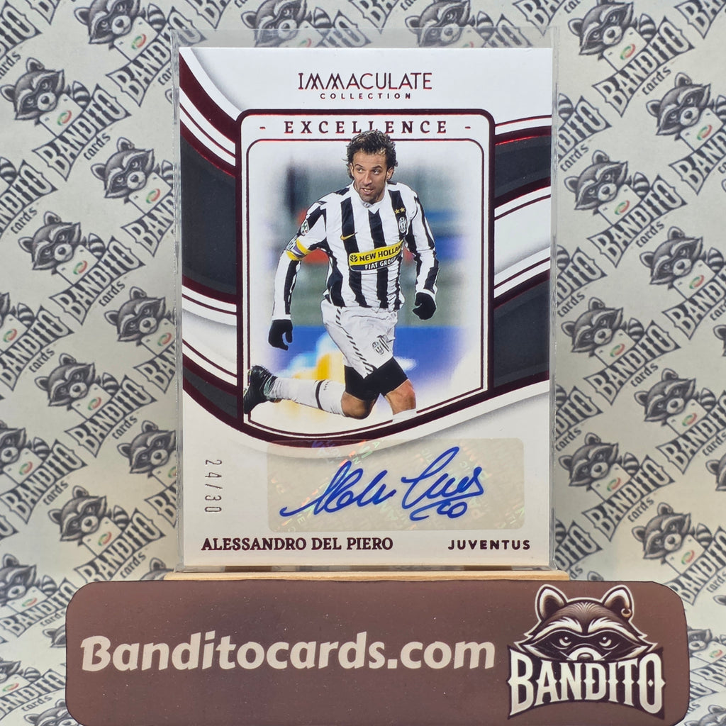 2023-24 Panini Immaculate Alessandro Del Piero auto /30 - Juventus