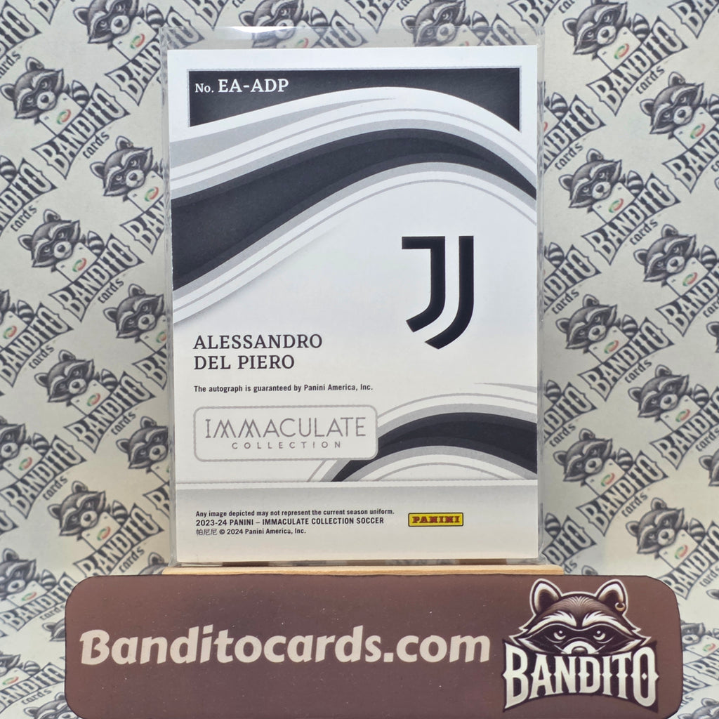2023-24 Panini Immaculate Alessandro Del Piero auto /30 - Juventus