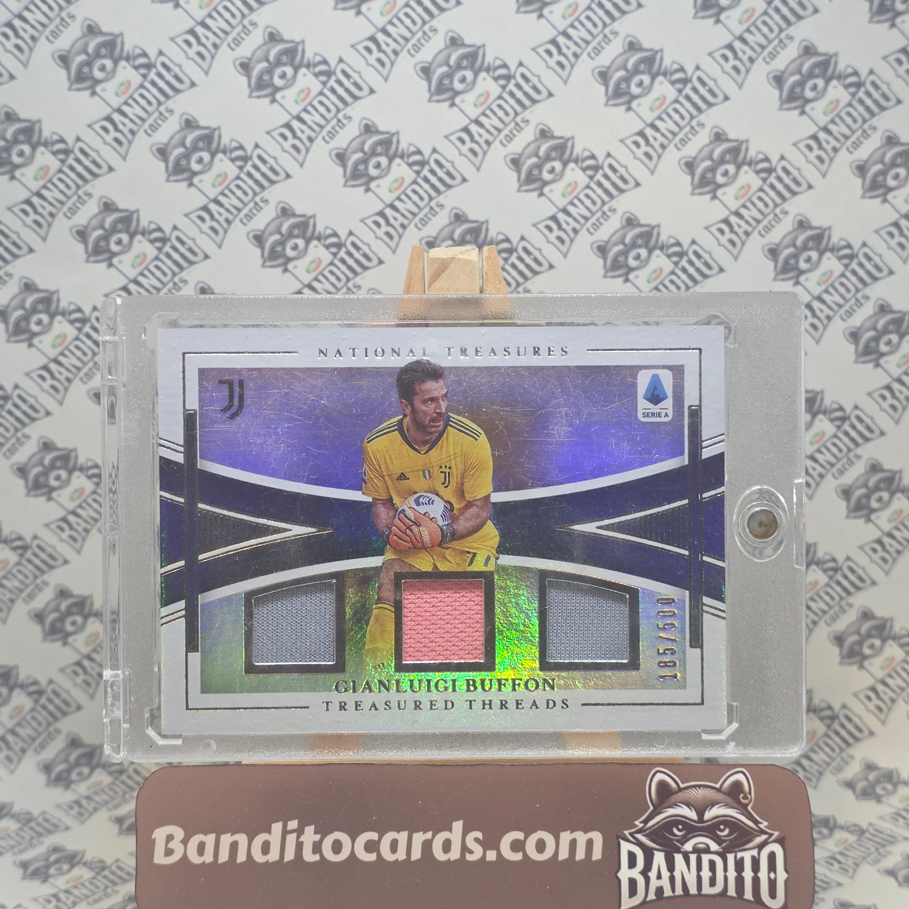 2020-21 Panini National Treasure Gianluigi Buffon patch /500 - Juventus