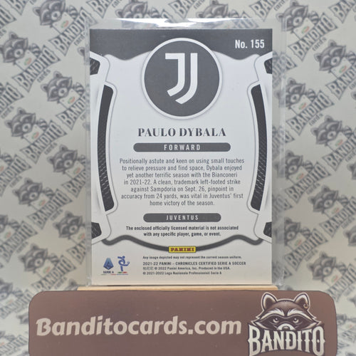 2021-2022 Panini Chronicles Paulo Dybala patch /500 - Juventus