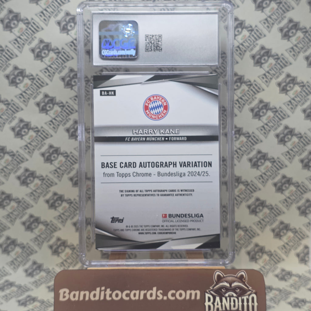 2024-25 Topps Chrome Bundesliga Harry Kane auto /75 - Bayern München CGC 8