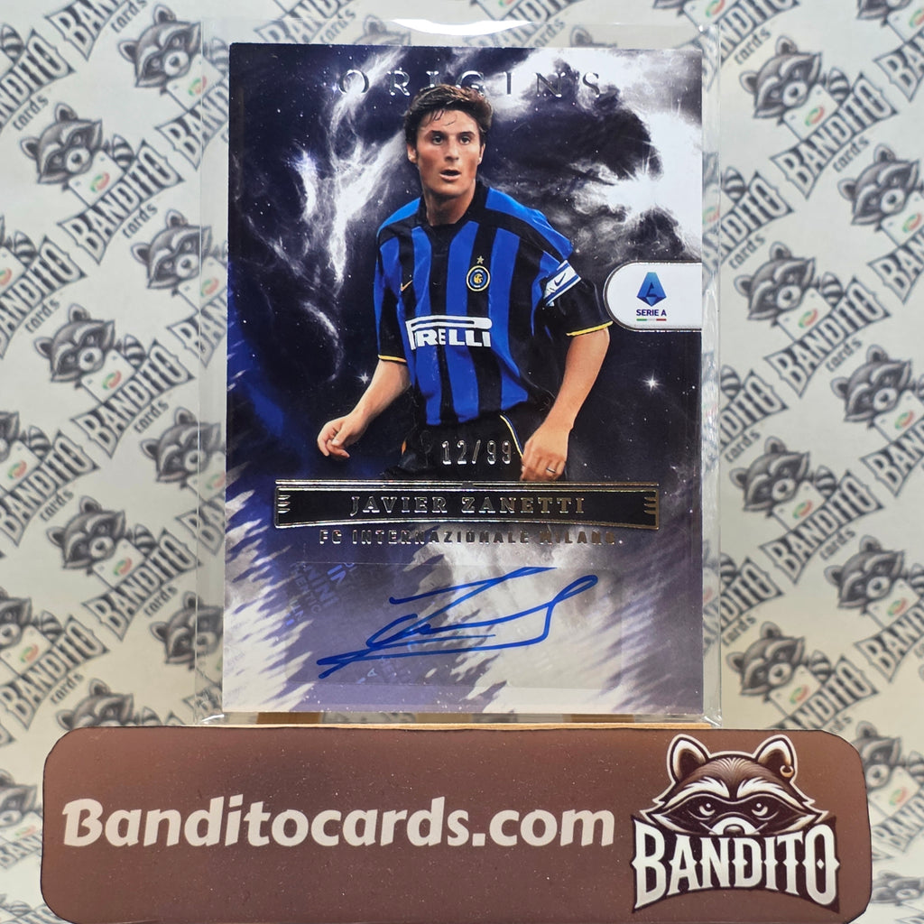2022-23 Panini Chronicles Origins Javier Zanetti auto /99  - Inter