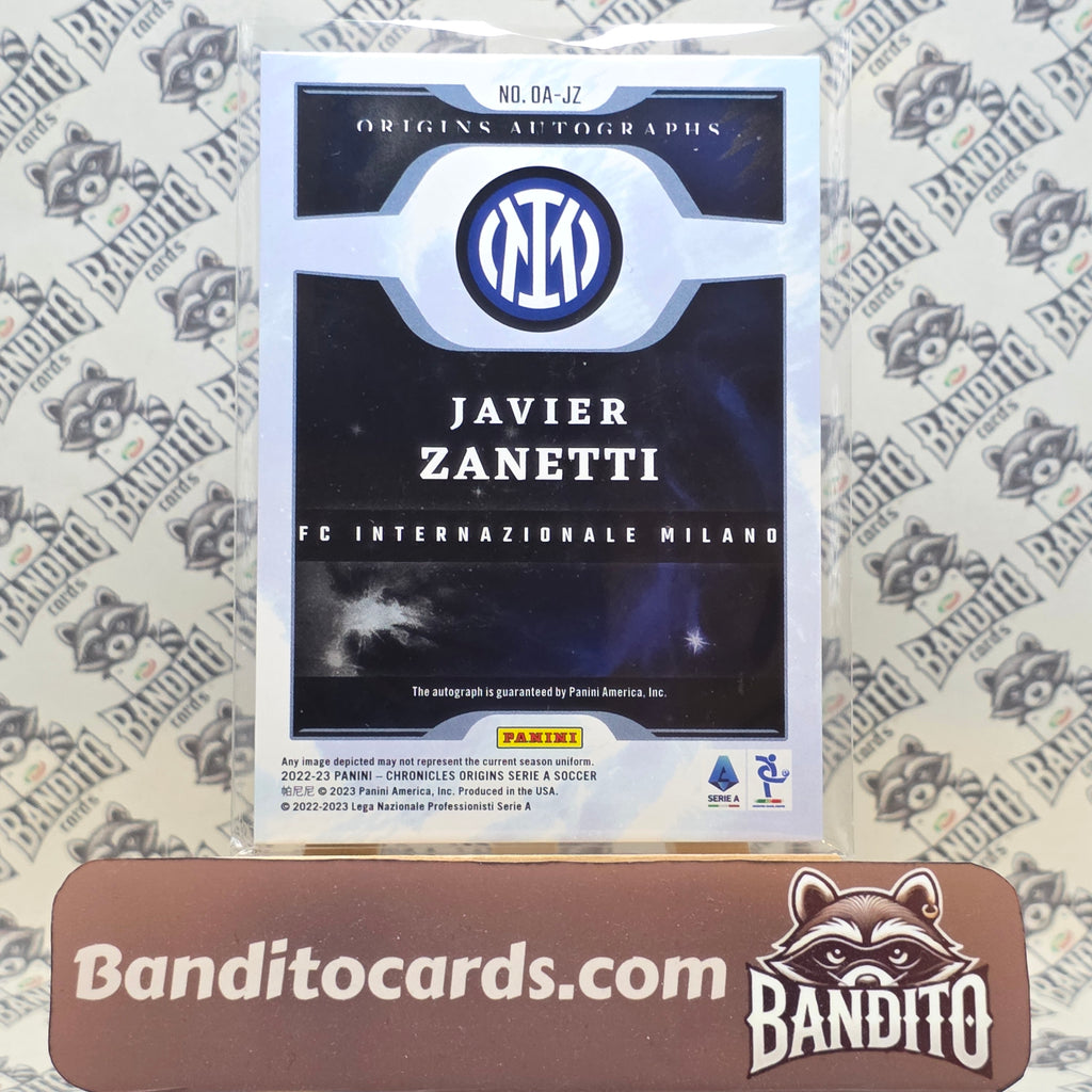 2022-23 Panini Chronicles Origins Javier Zanetti auto /99  - Inter