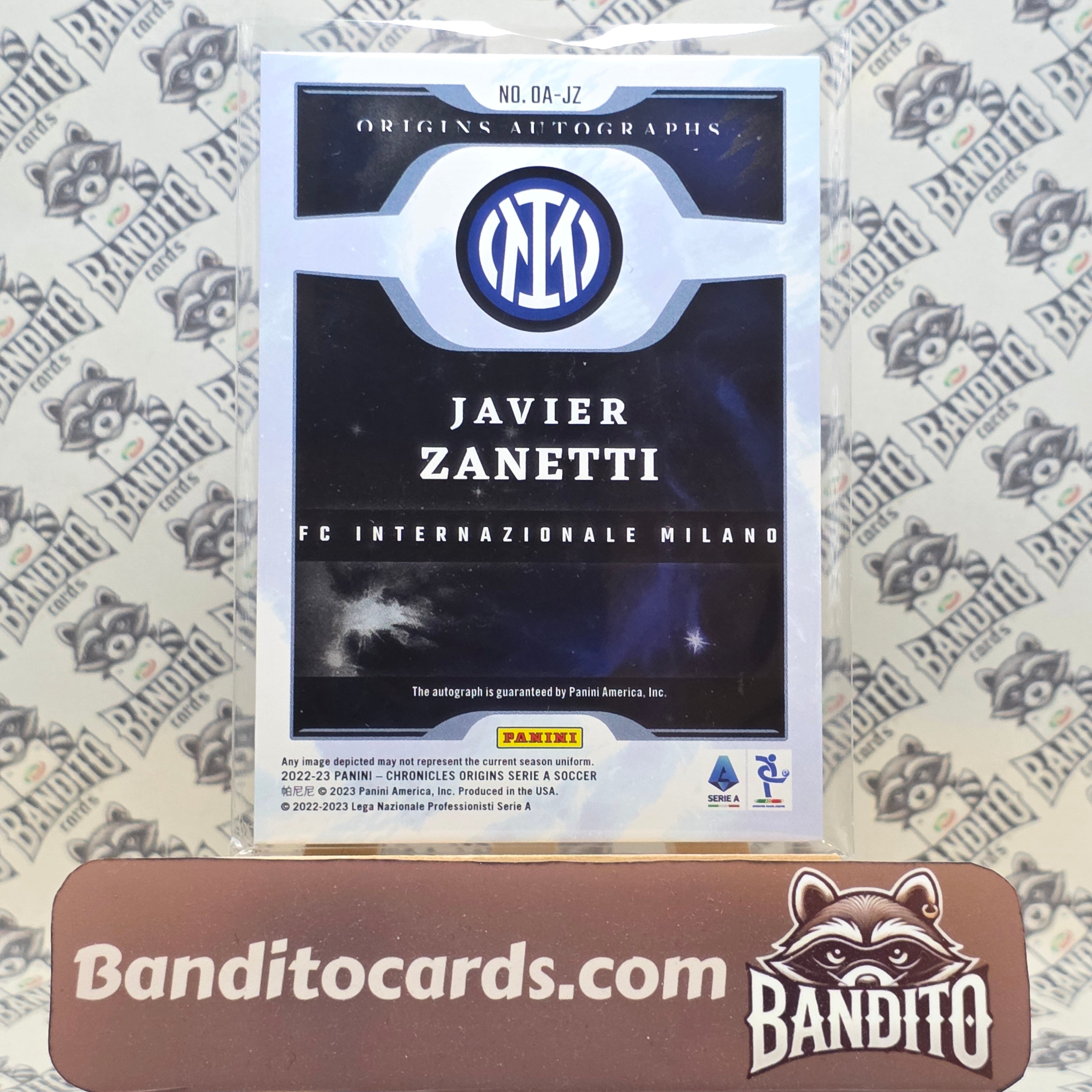 2022-23 Panini Chronicles Origins Javier Zanetti auto /99  - Inter