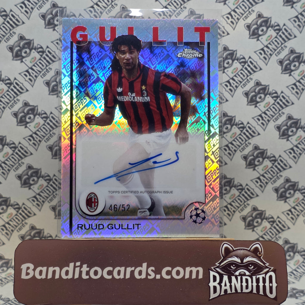 2024-25 Topps Chrome Ruud Gullit auto /52 - AC Milan