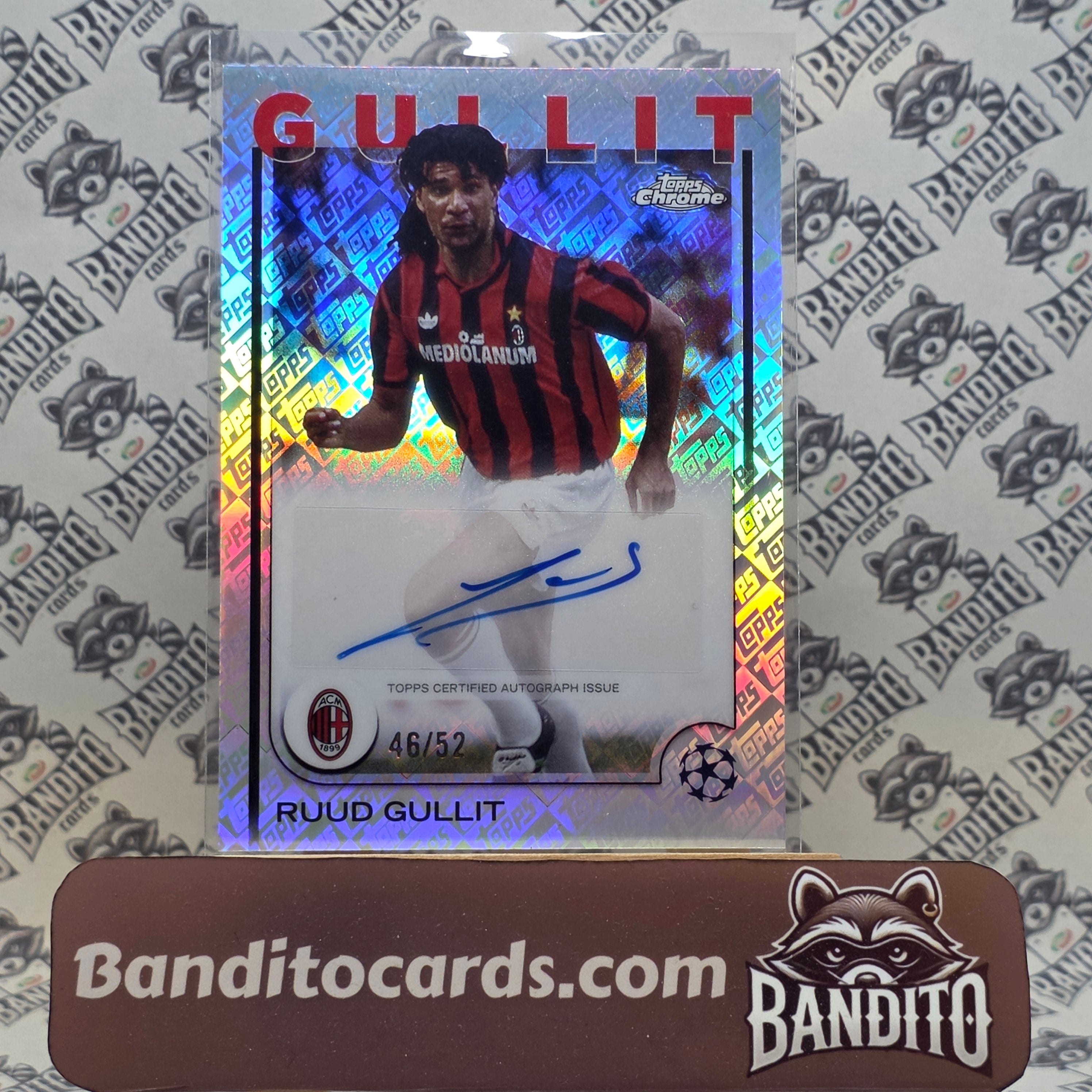 2024-25 Topps Chrome Ruud Gullit auto /52 - AC Milan