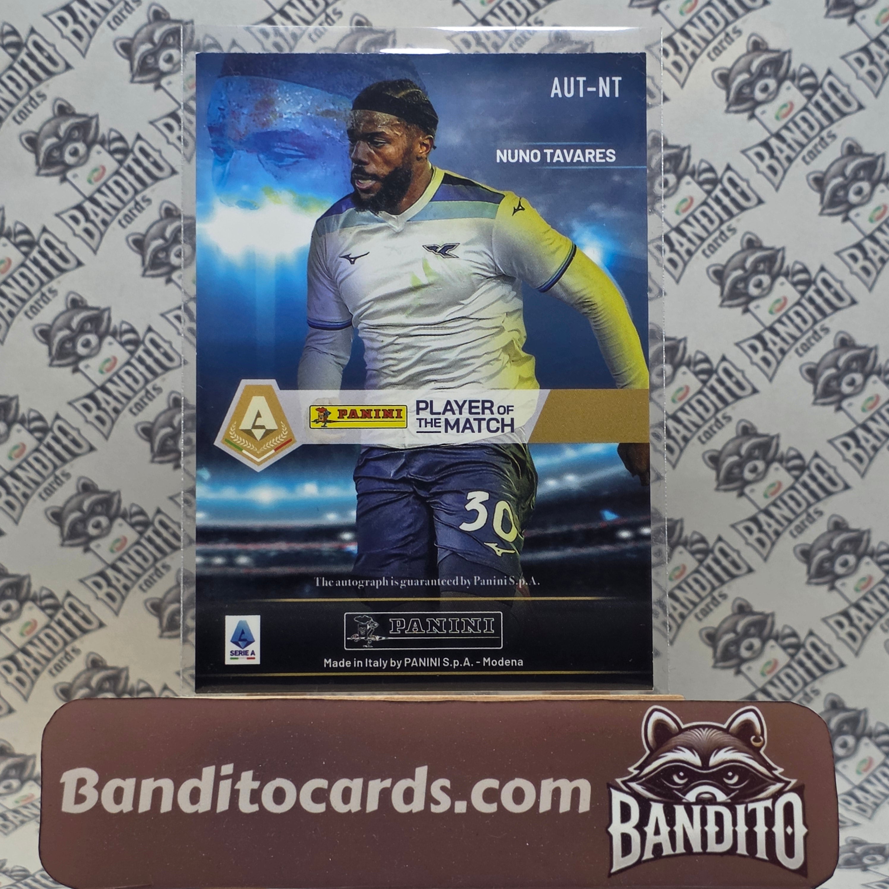 2024-25 Panini Player of The Match Serie A Nuno Tavares Auto - Lazio