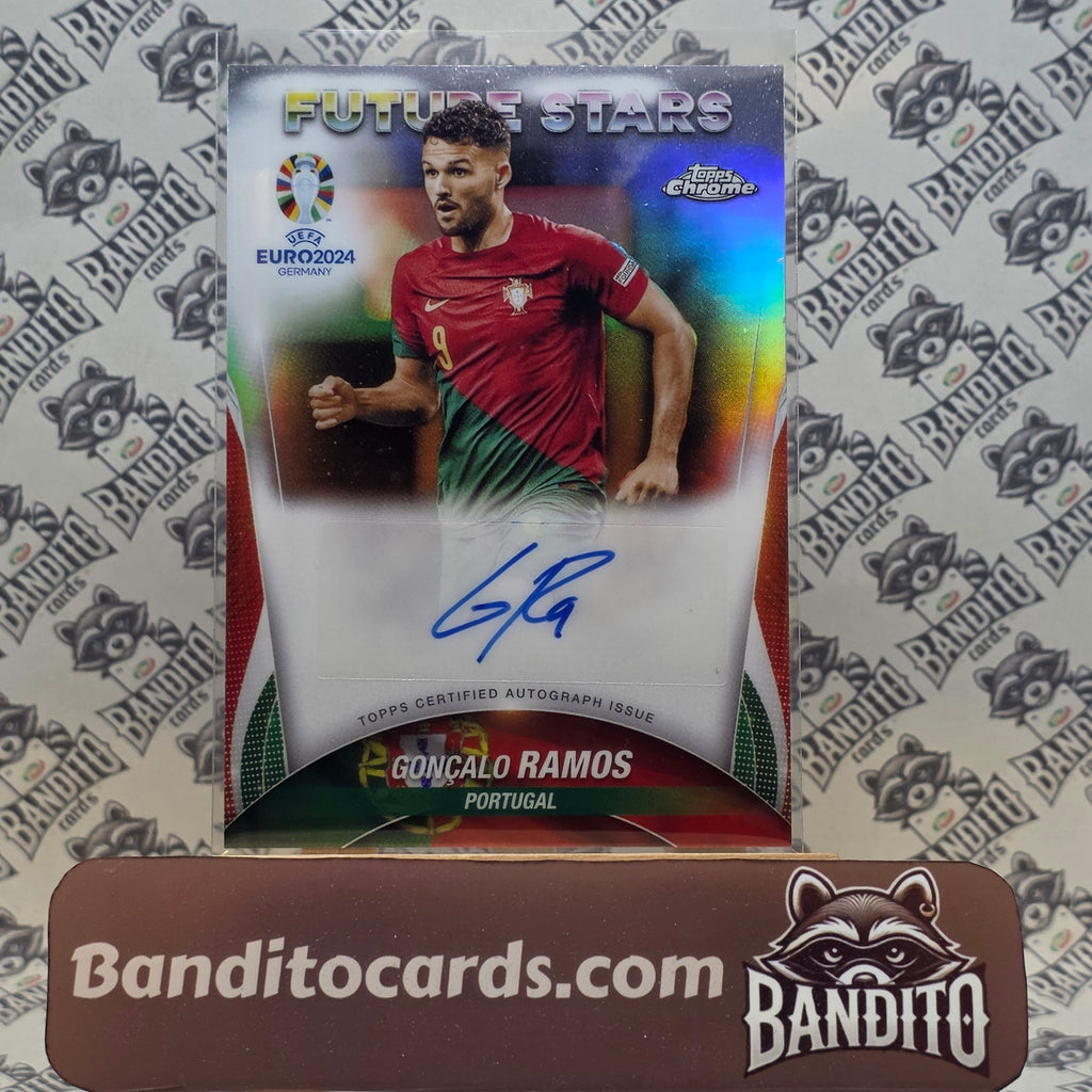 2024 Topps Chrome UEFA Euro 2024 Goncalo Ramos auto national debut - Portugal