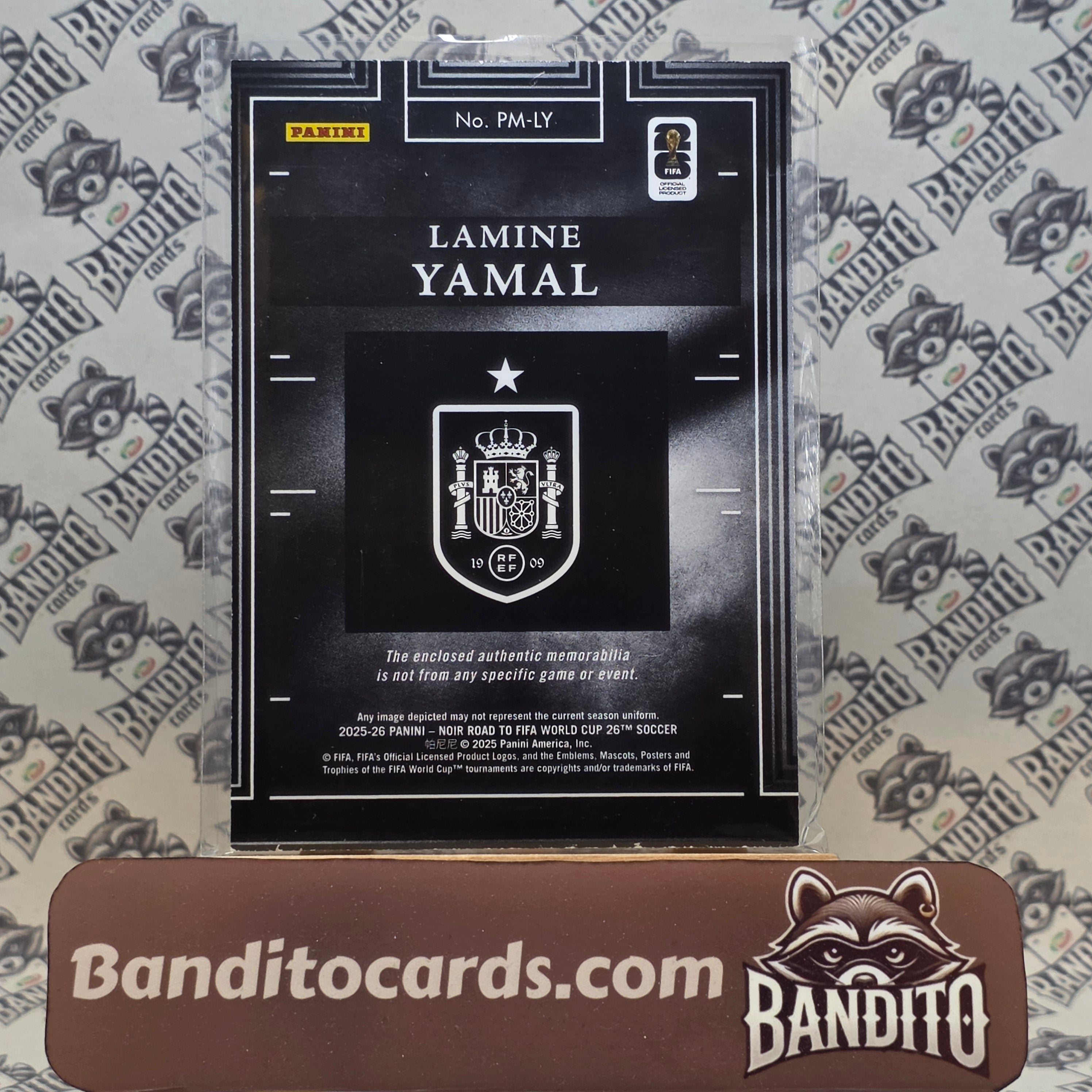 2025-26 Panini Noir Lamine Yamal Patch /70 - Spain