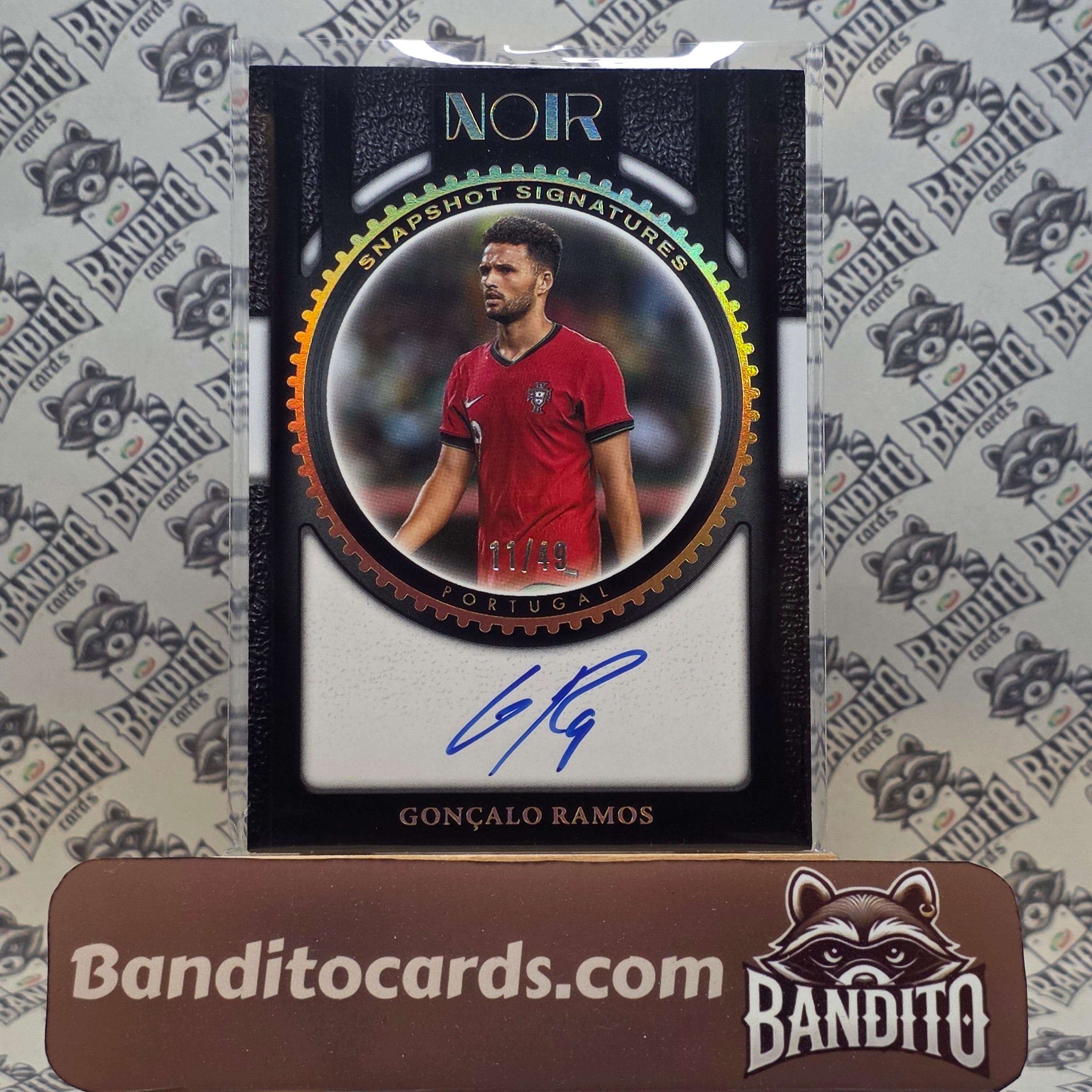 2024-25 Panini Noir Goncalo Ramos on card auto /49 - Portugal