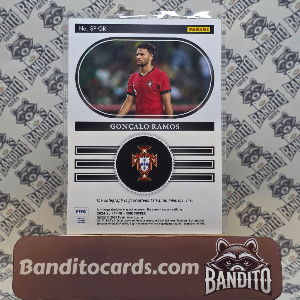 2024-25 Panini Noir Goncalo Ramos on card auto /49 - Portugal