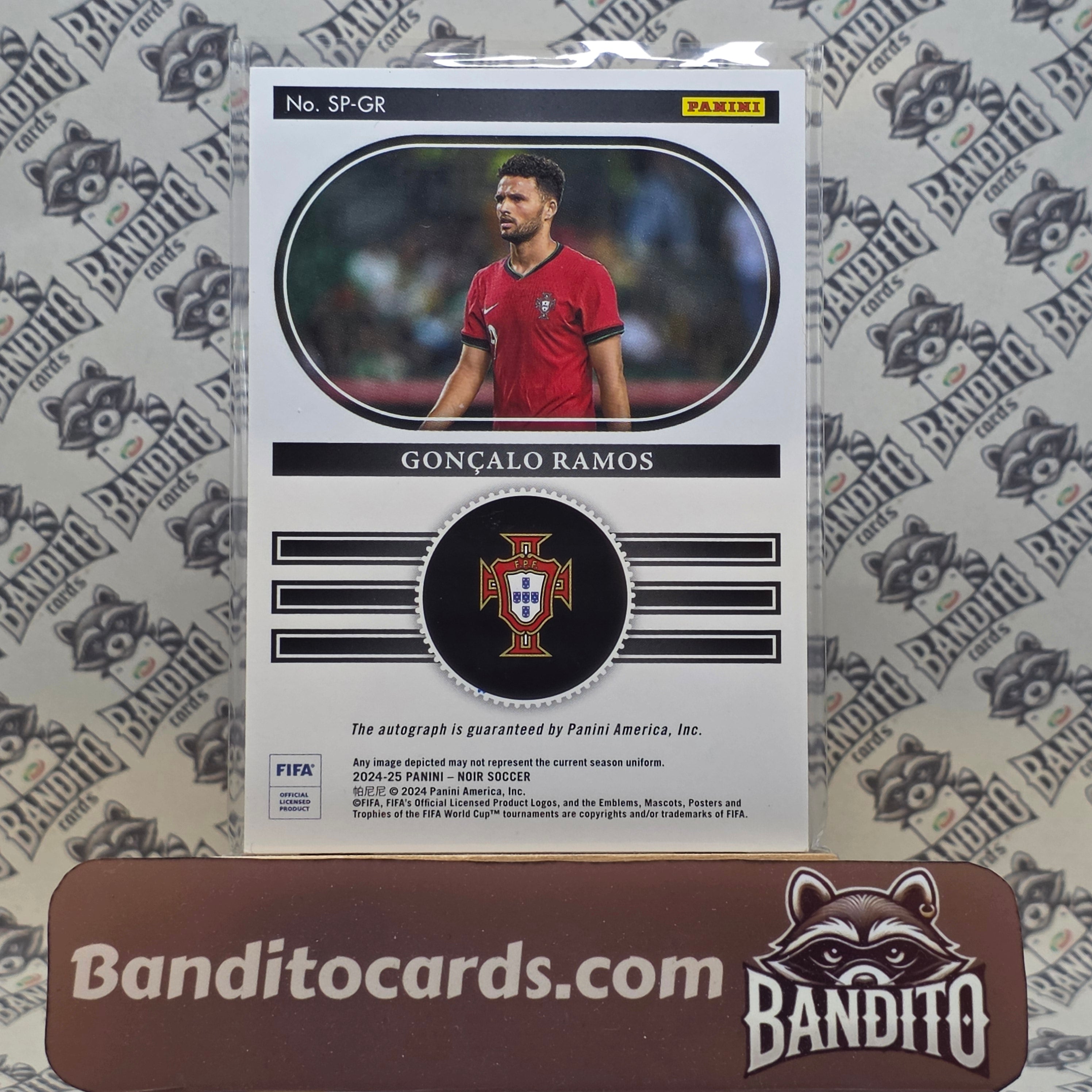 2024-25 Panini Noir Goncalo Ramos on card auto /49 - Portugal