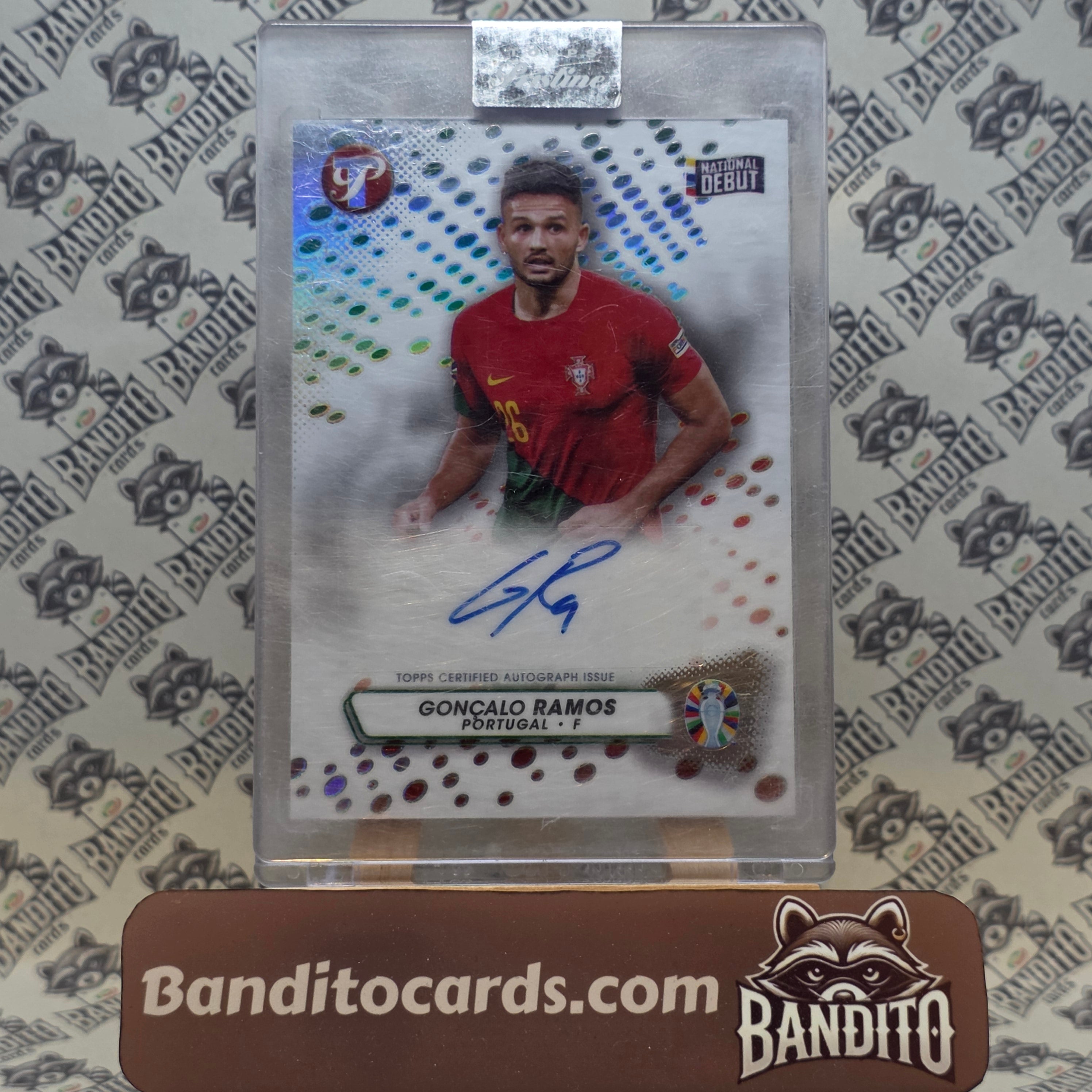 2024 Topps Pristine Goncalo Ramos auto national debut - Portugal