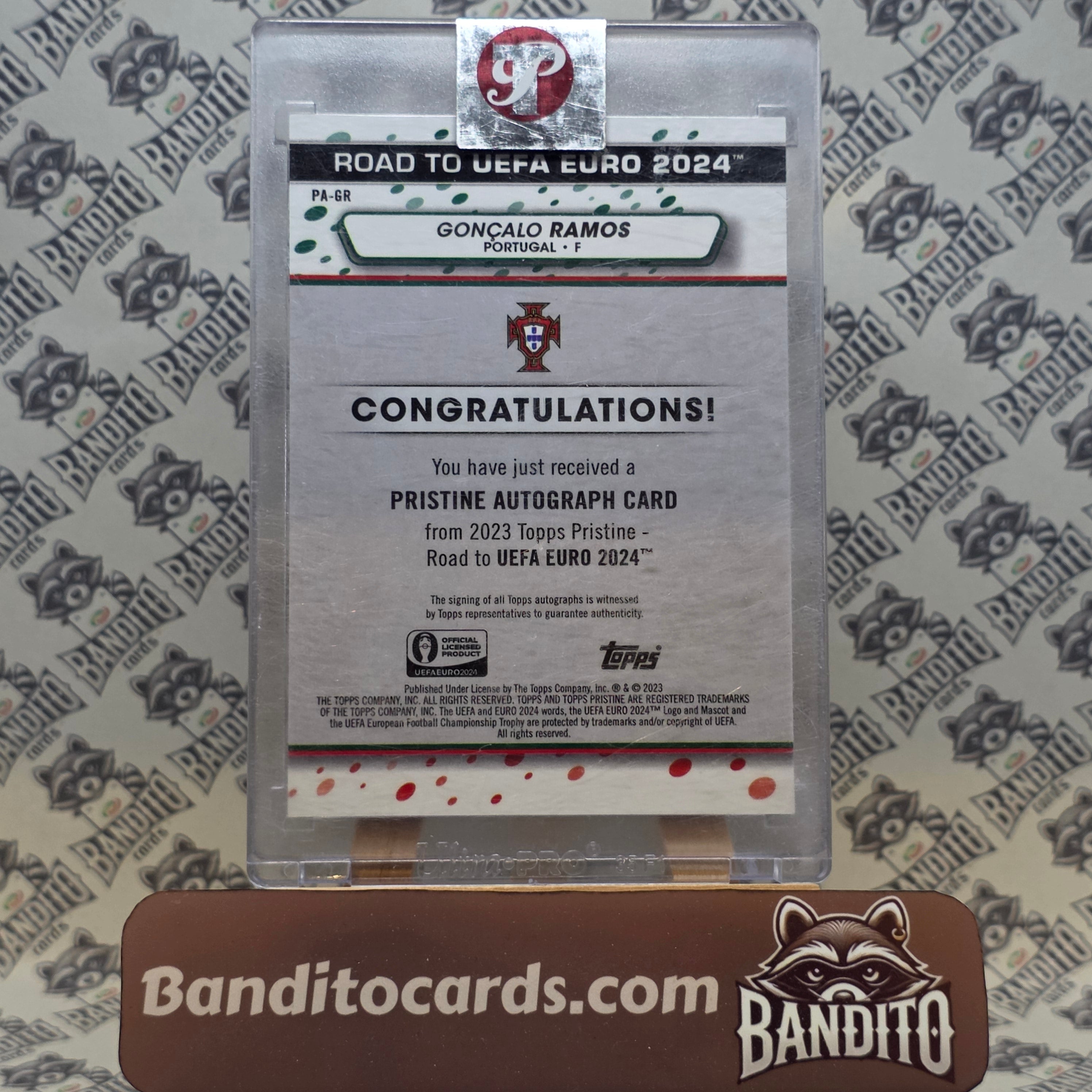 2024 Topps Pristine Goncalo Ramos auto national debut - Portugal