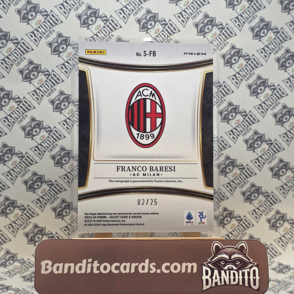 2023-24 Panini Select Serie A Franco Baresi auto /25 - AC Milan