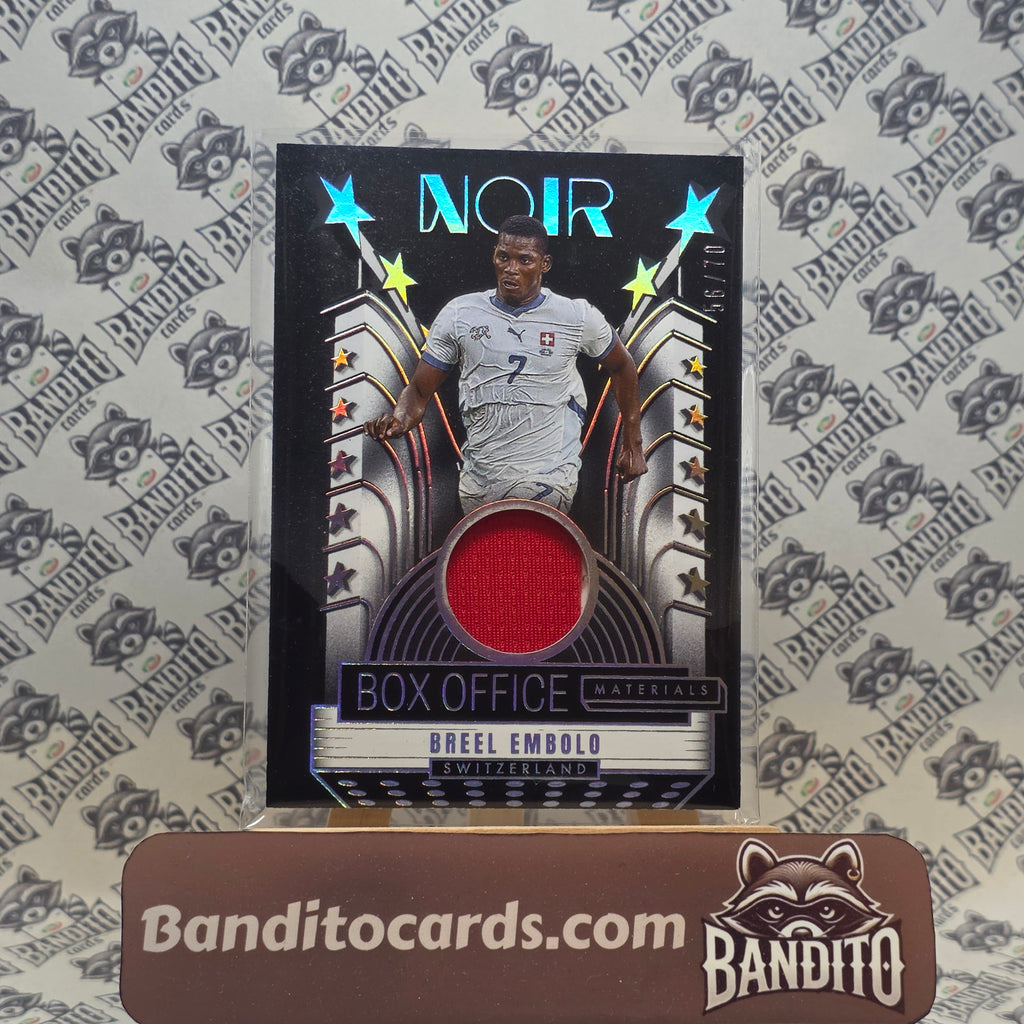 2025-26 Panini Noir Breel Embolo Patch /70 - Switzerland