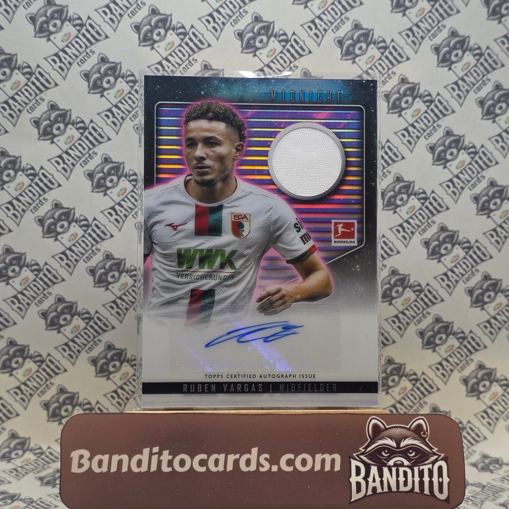 2023-24 Topps Midnight Bundesliga Ruben Vargas patch auto - FC Augsburg