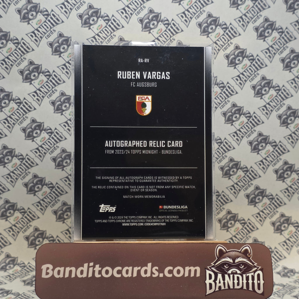 2023-24 Topps Midnight Bundesliga Ruben Vargas patch auto - FC Augsburg