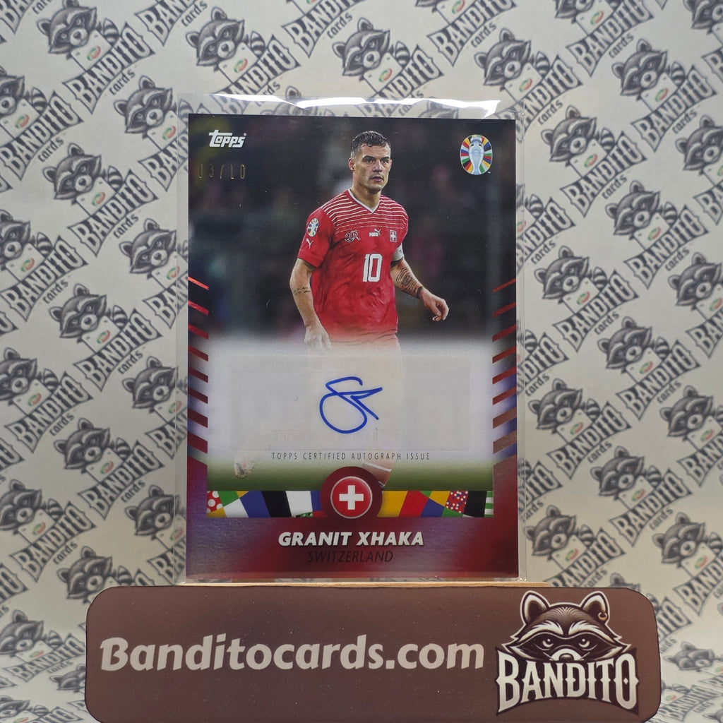 2023-24 Topps Uefa Euro 2024 Granit Xhaka auto /10 - Switzerland